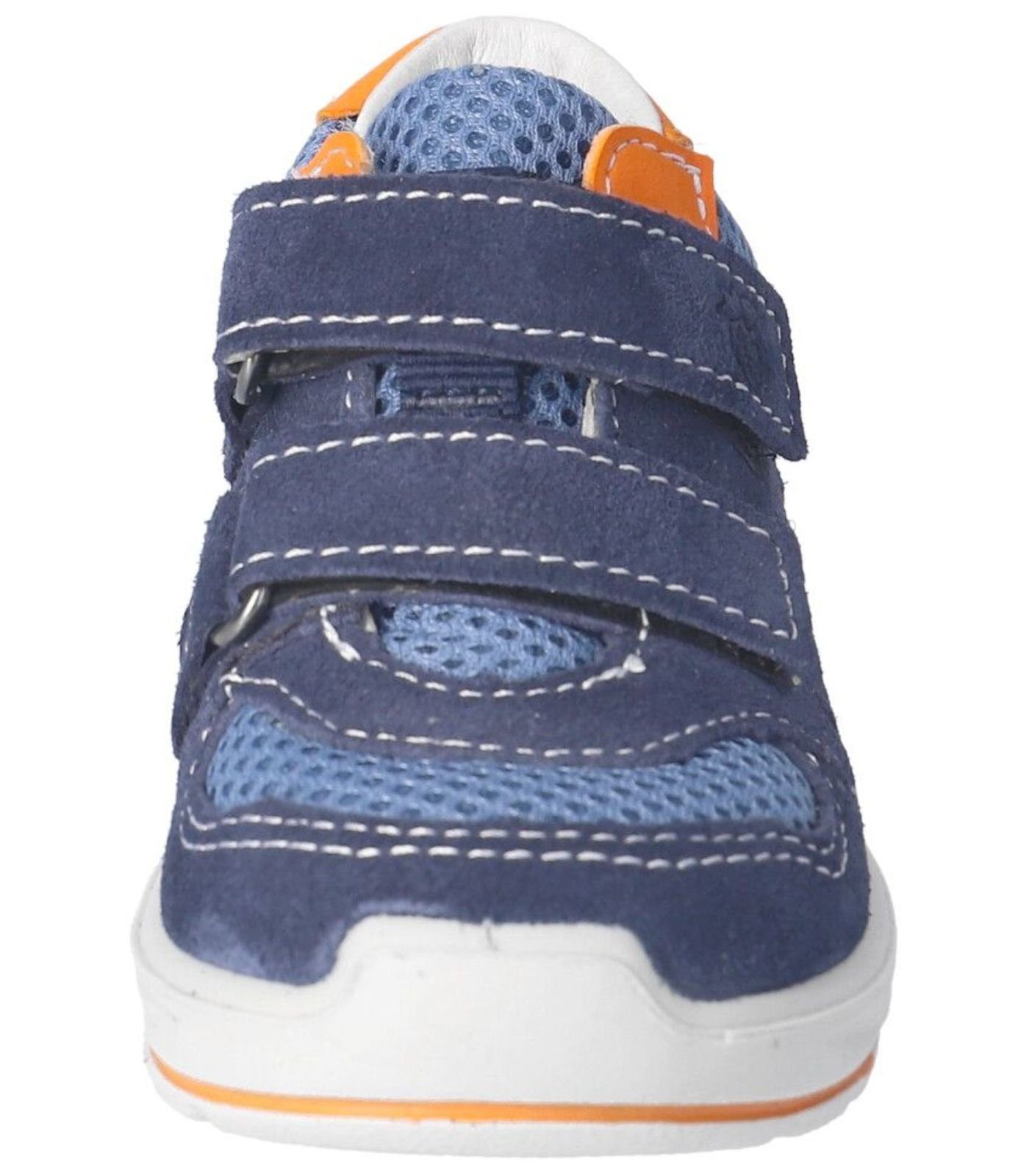 Ricosta Pepino Sneaker Veloursleder/Mesh Orange Klettschuh Blau