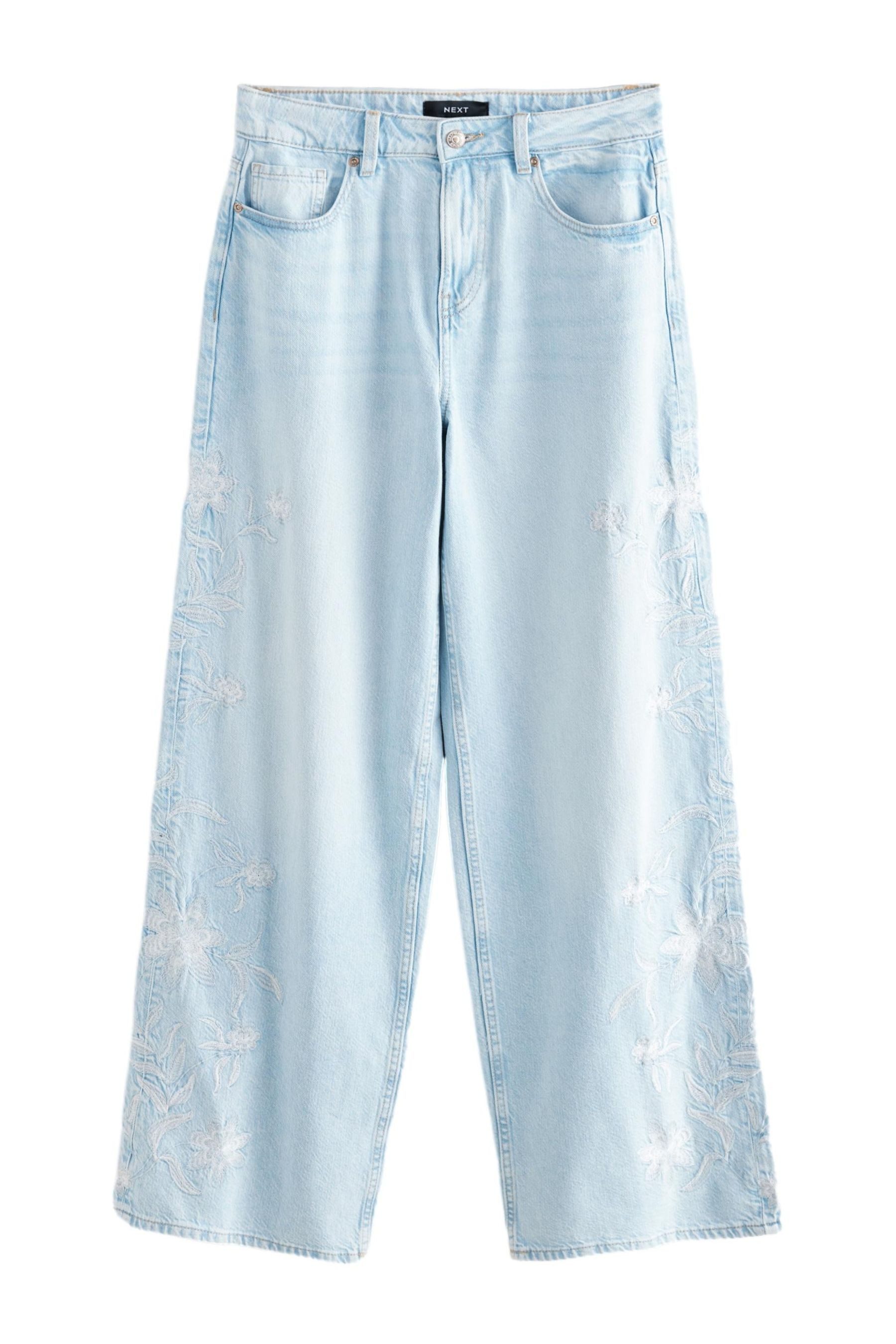 Next Weite Jeans Bestickte Jeans mit günstig online kaufen