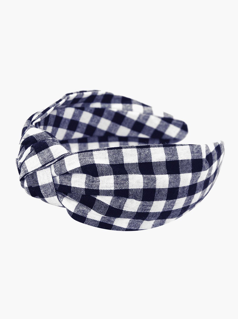 axy Haarreif Haarreif mit Knoten Vintage Look Kariert Haarreif, Premium Haareifen Haarband