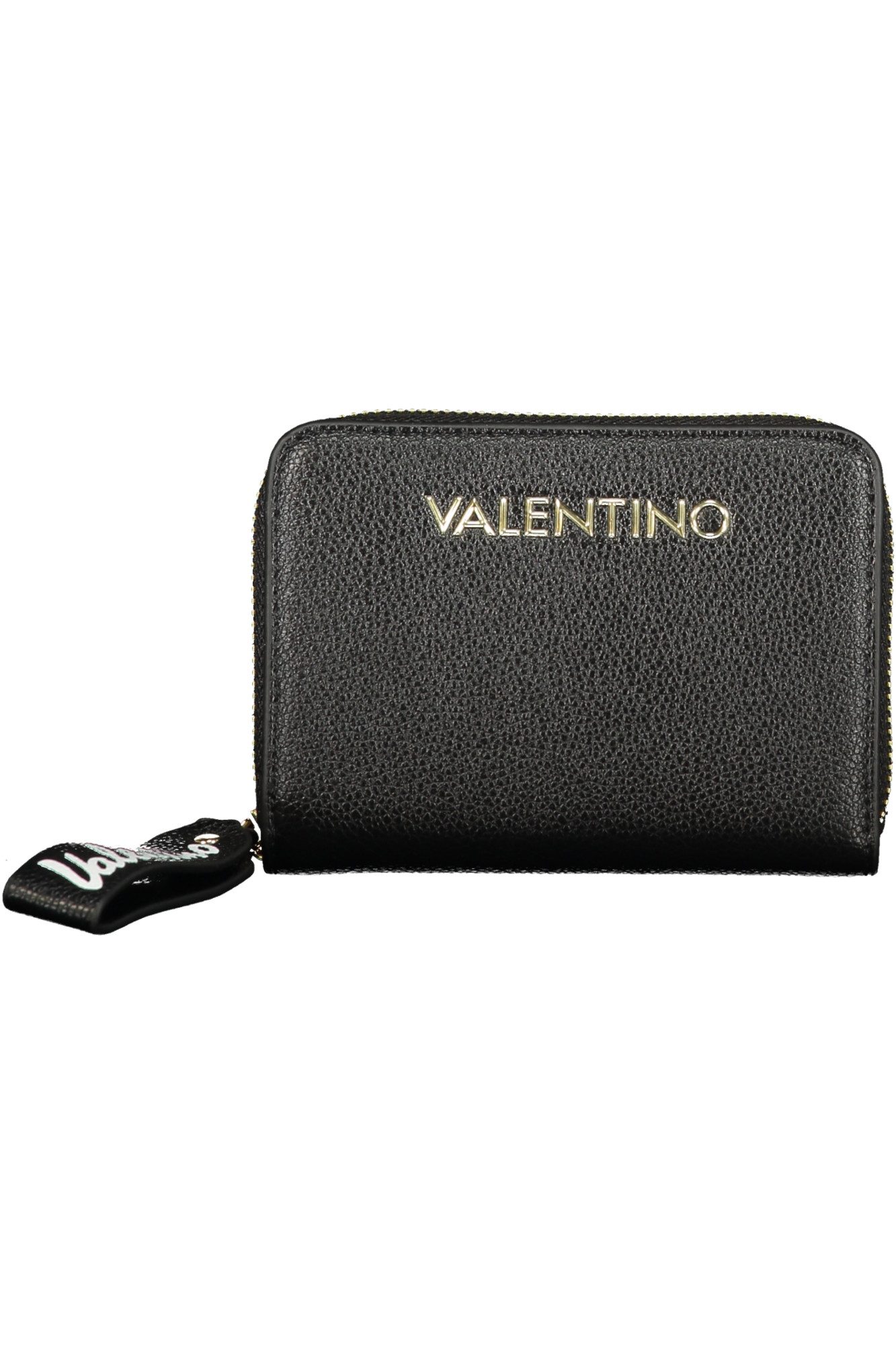 Valentino Geldbörse, Elegante Damenbrieftasche in Schwarz mit vielen Fächern und Reißvers