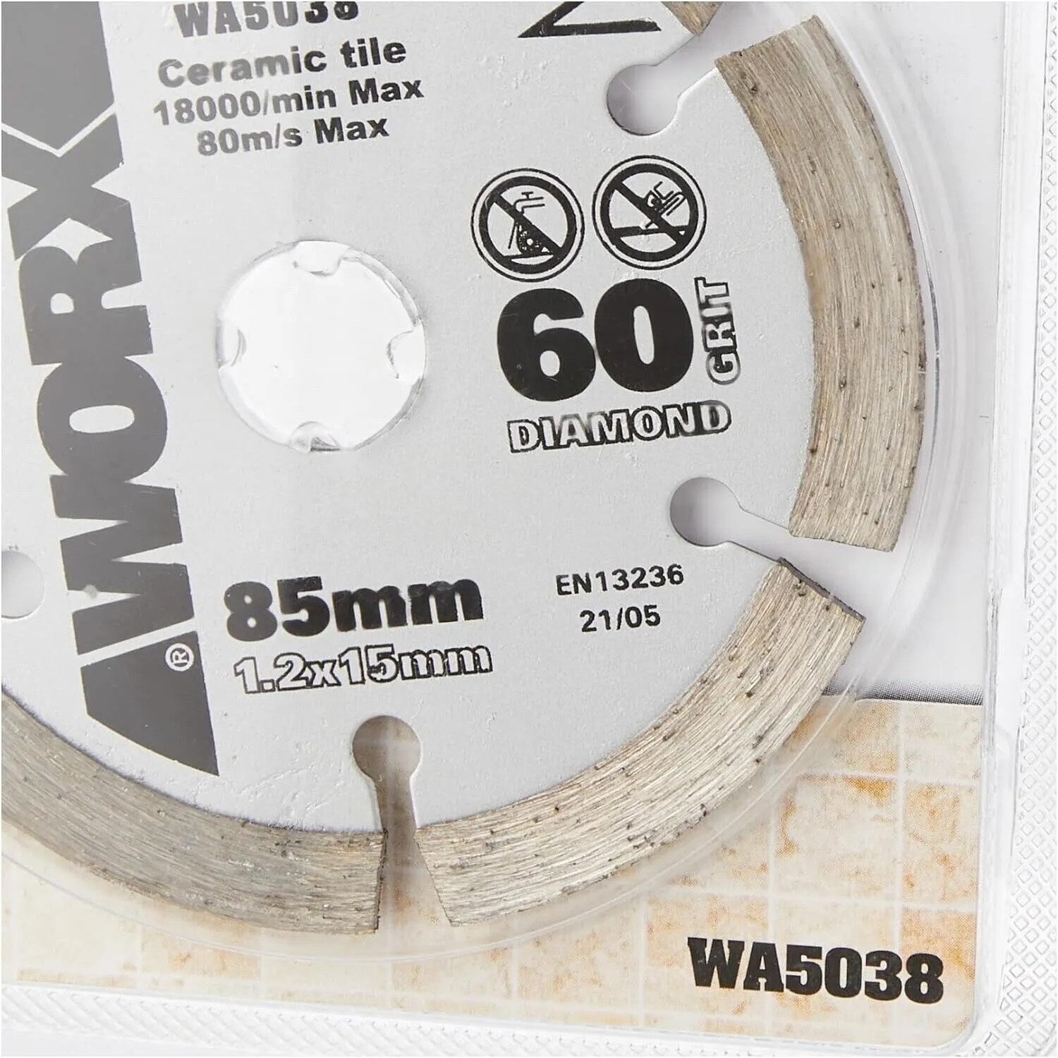 Worx Sägeblatt Worx Diamant Sägeblatt 85 mm WA5038 (1-St)