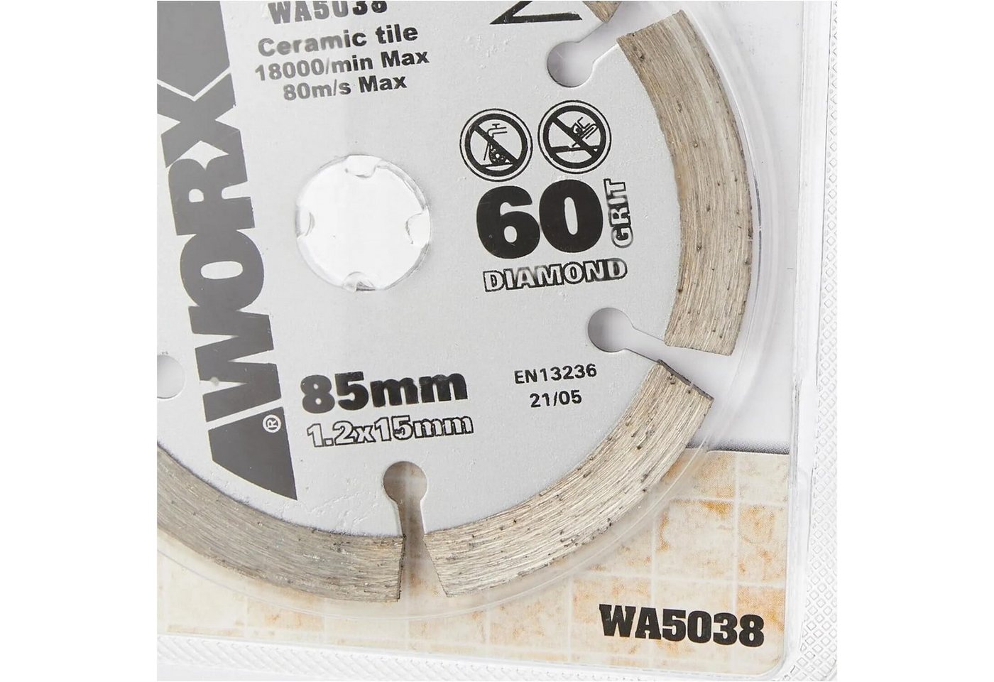 Thumbnail - Worx Sägeblatt Worx Diamant Sägeblatt 85 mm WA5038 (1-St)