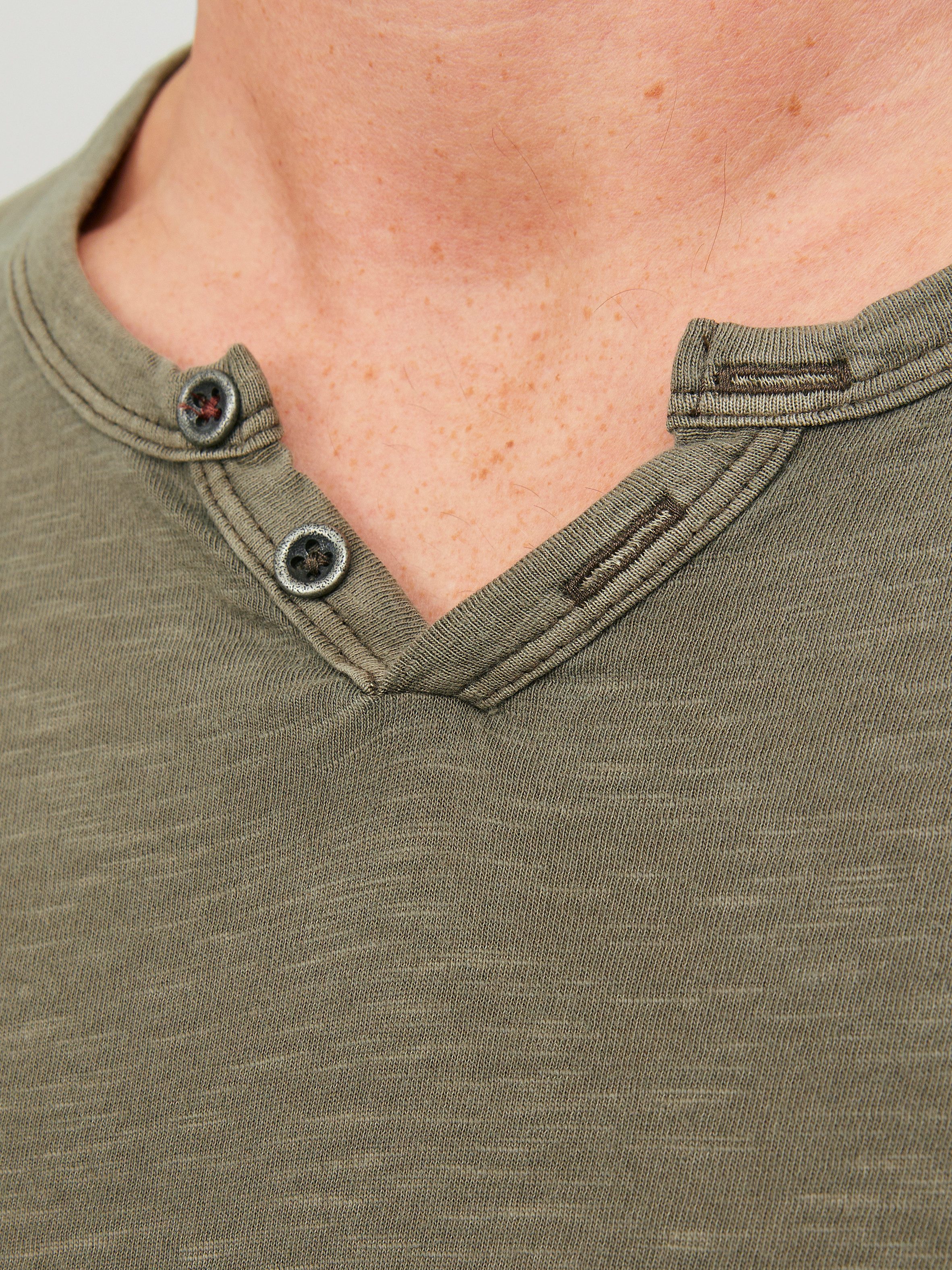 Jack & Jones T-Shirt SPLIT NECK TEE