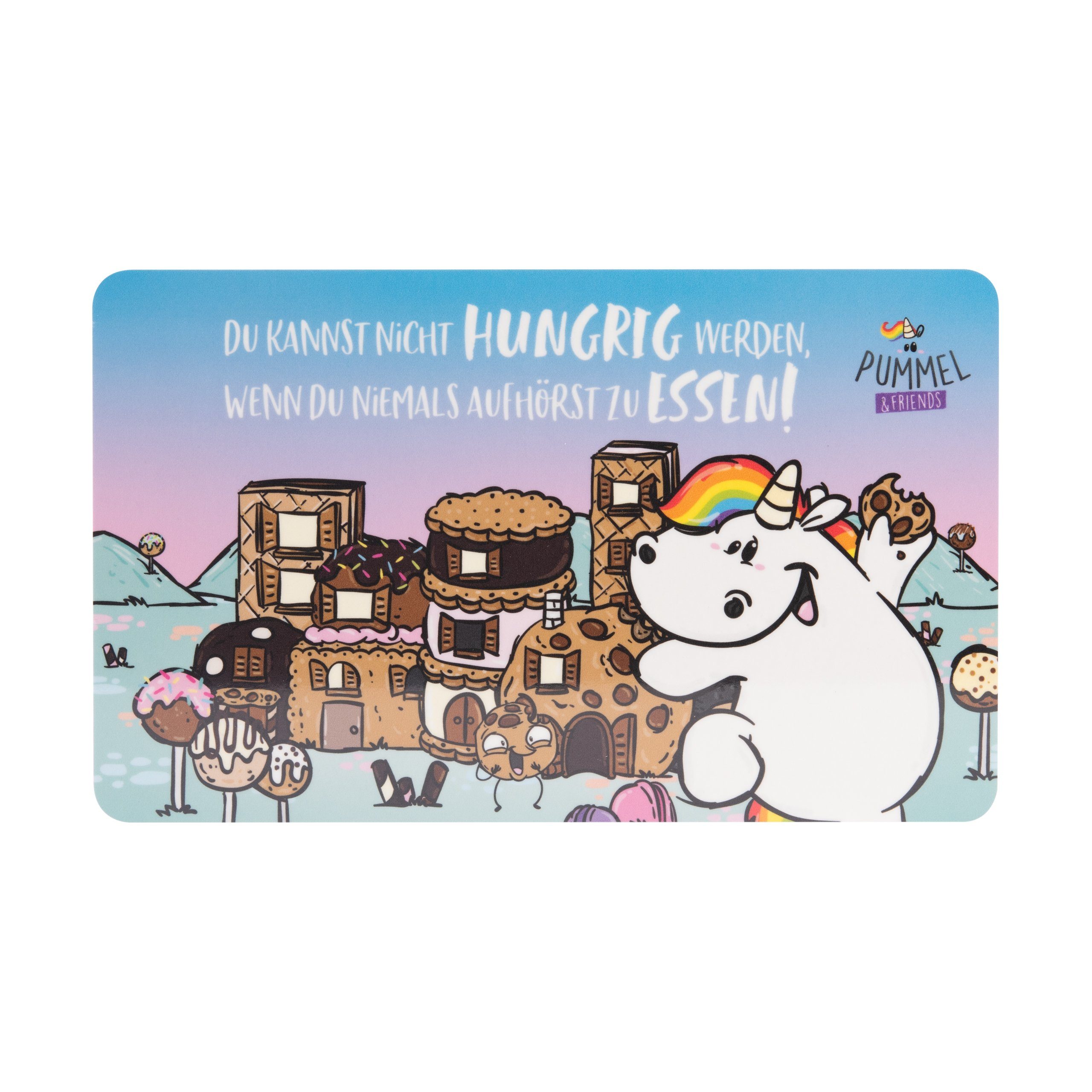Frühstücksbrett Pummel & Friends - Du kannst nicht hungrig werden...