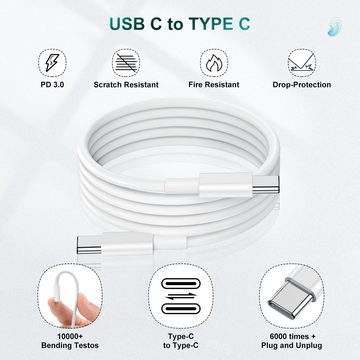 walkbee USB-Kabel, USB-C auf USB-C (180 cm 3Pack), Schnellladekabel, USB-Kabel, USB- C, USB-C, Ladekabel, Datenkabel, Adapterkabel für Smartphone & Tablet - 1.8m
