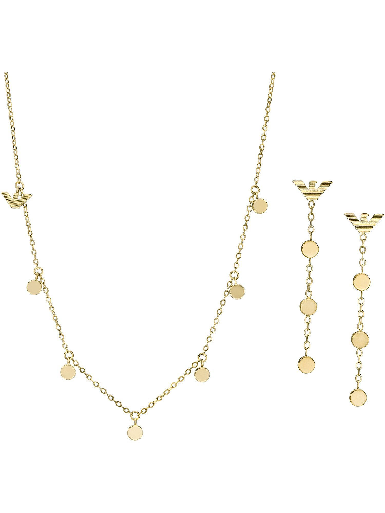 Emporio Armani Schmuckset Emporio Armani Damen-Schmuck-Set Edelstahl
