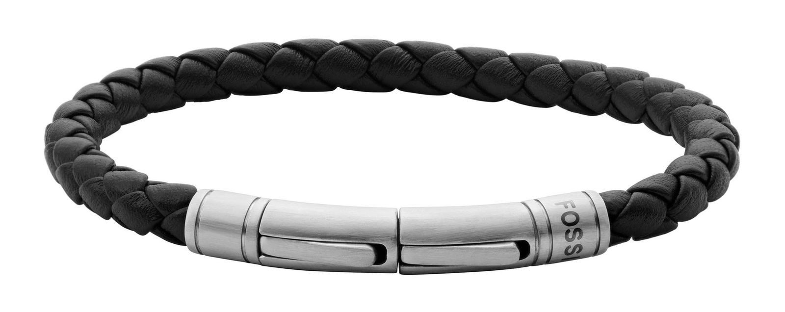 Fossil Lederarmband Braided Leather Bracelet, aus echtem Leder