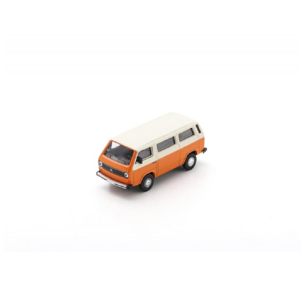 Schuco Modellbausatz VW T3 Luxus Bus beige/orange / 1:64, Maßstab 1:64