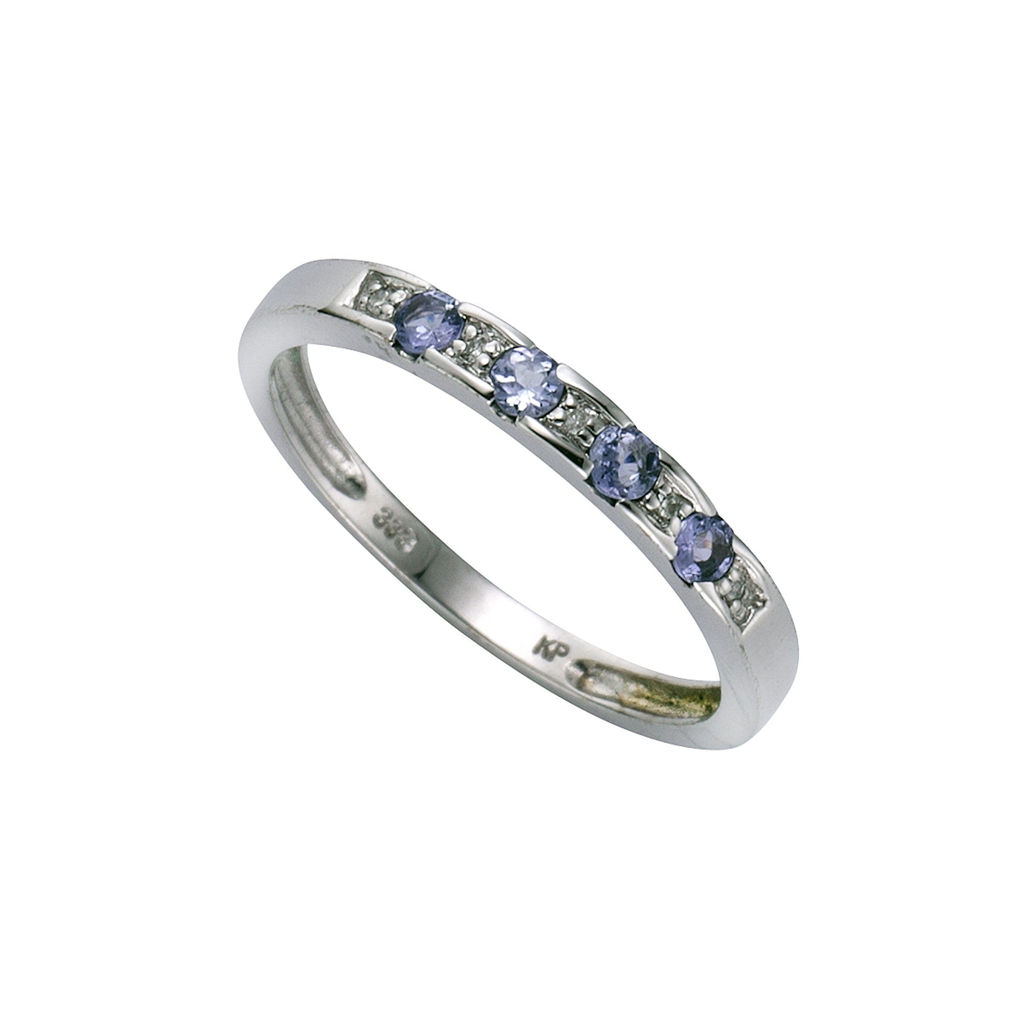 by K. Tansanit 333/- Ellen Diamant Diamonds 0,025ct. Fingerring Weißgold