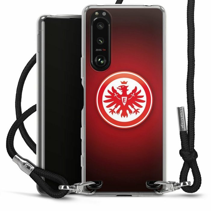 DeinDesign Handyhülle Eintracht Frankfurt Offizielles Lizenzprodukt Wappen Sony Xperia 5 III Handykette Hülle mit Band Case zum Umhängen