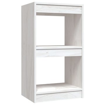 furnicato Bücherregal Weiß 40x30x71,5 cm Massivholz Kiefer