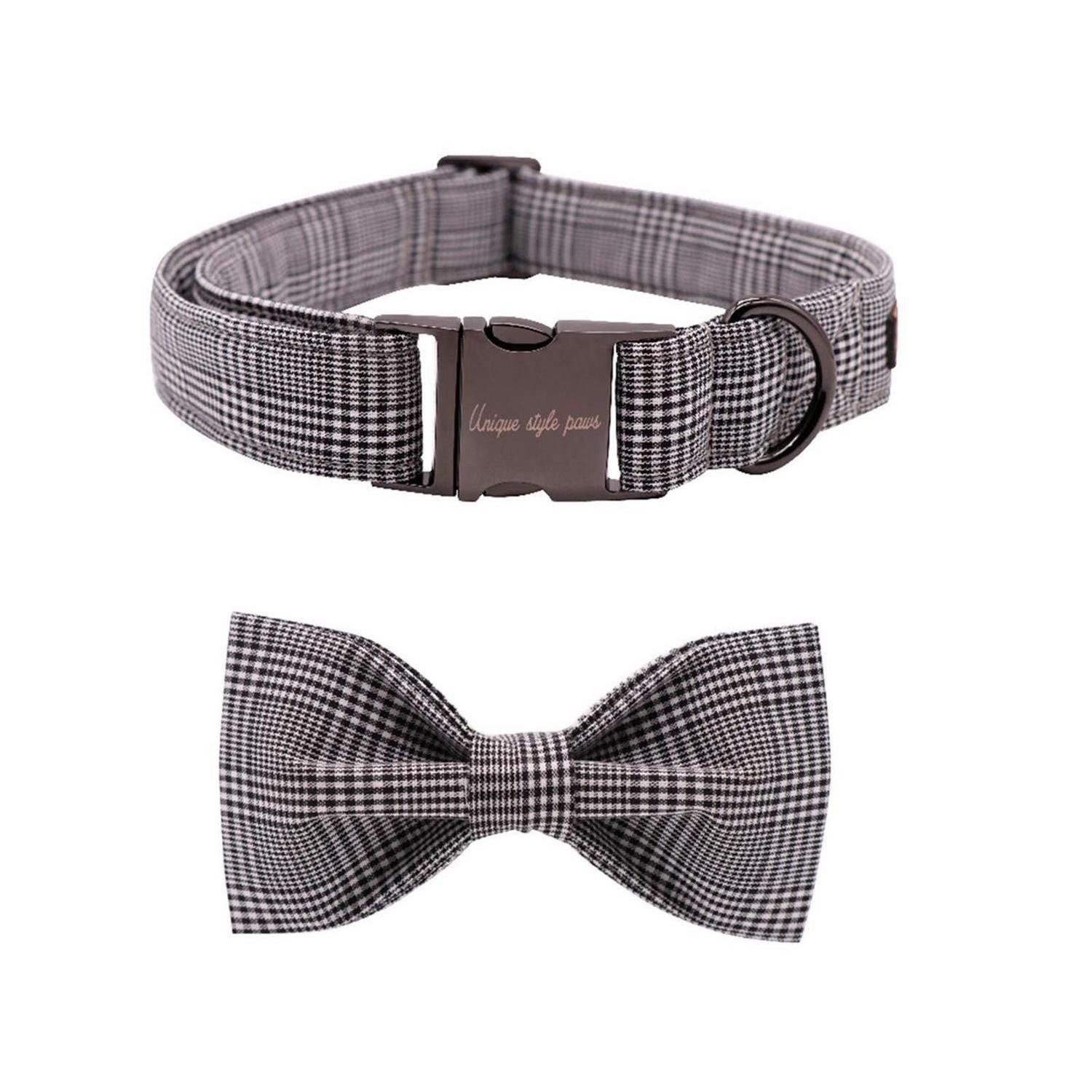 LuxusKollektion Hunde-Halsband Hundehalsband Fliege Gentry verstellbar, Textil