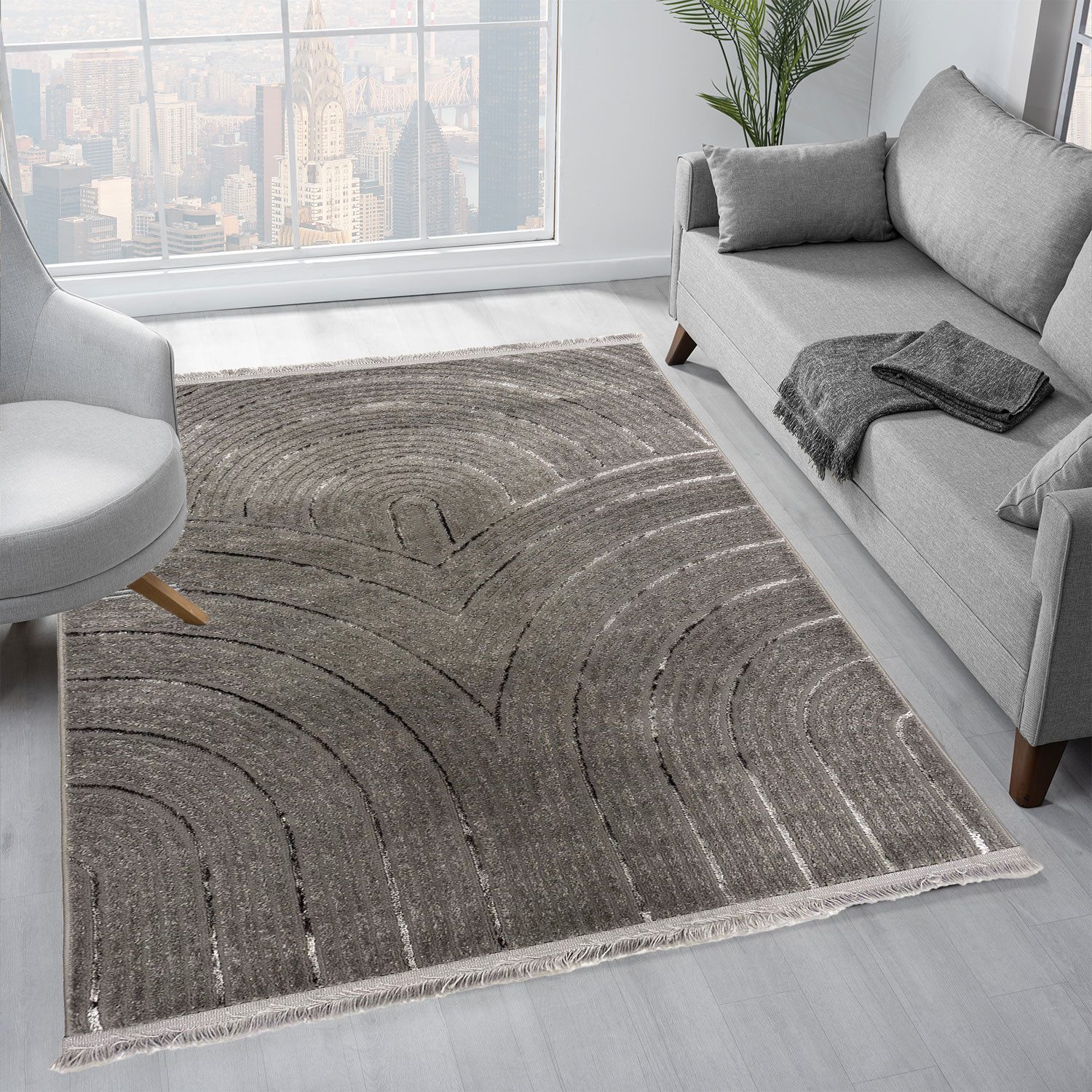 Vimoda Teppich Wohnzimmer Teppich Boho Design sehr Weich extra Dünn, Rechte günstig online kaufen