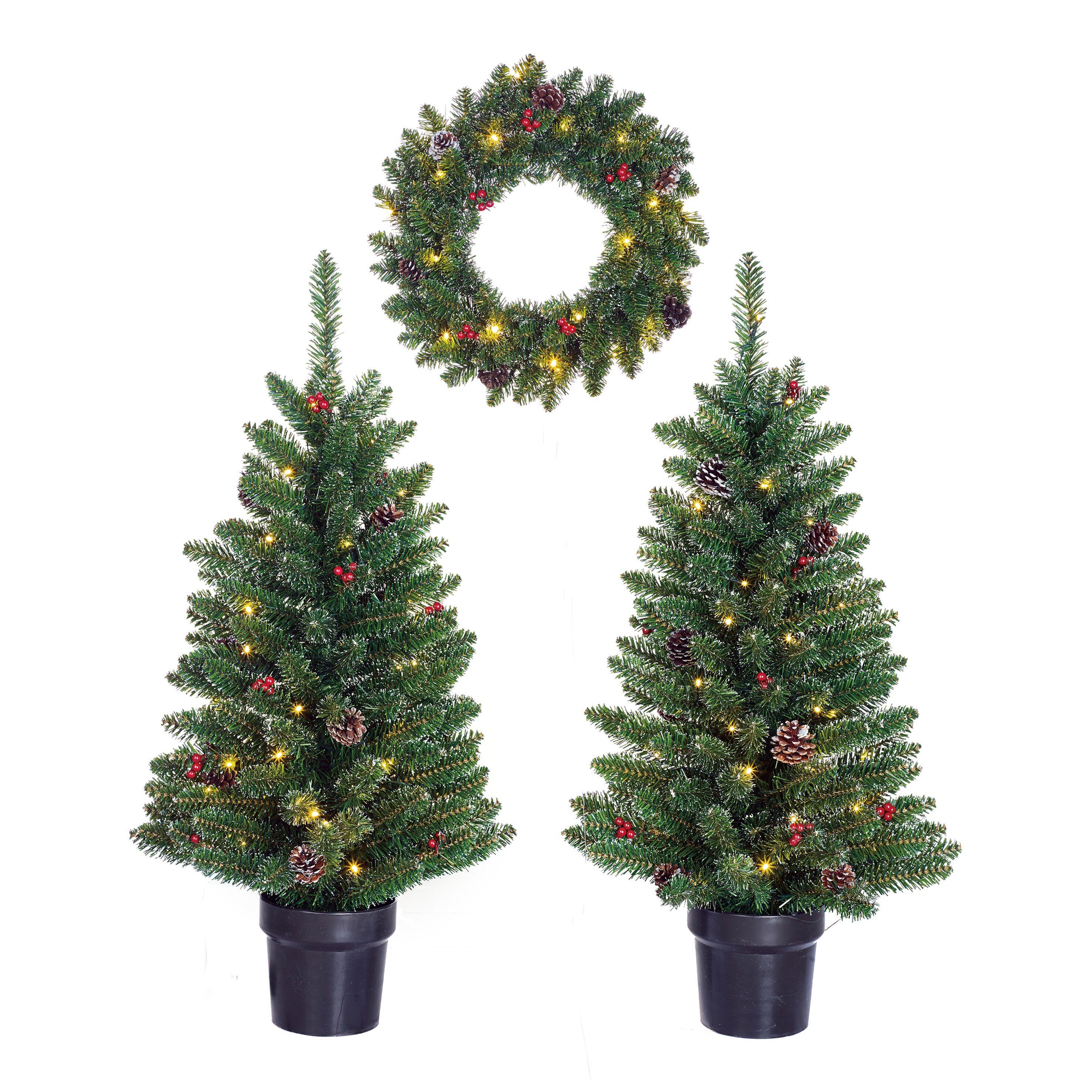 Black Box Trees Künstlicher Weihnachtsbaum Black Box Trees Creston Satz leb batteriebetrieben Baume 2 stuck 40L K