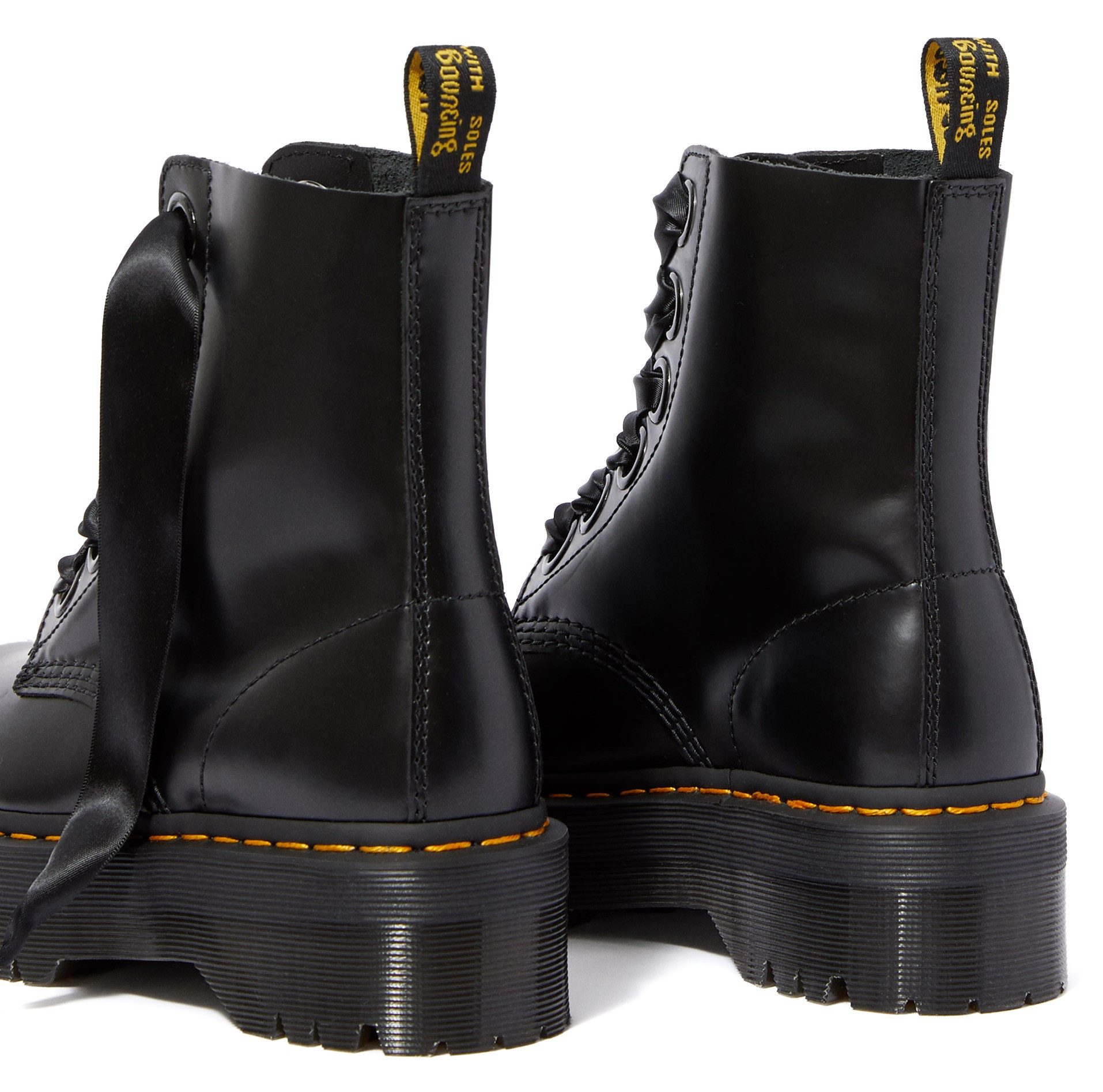 DR. MARTENS Molly Schnürboots Plateauboots, Chunky Boot mit modischen Schnürsenkeln