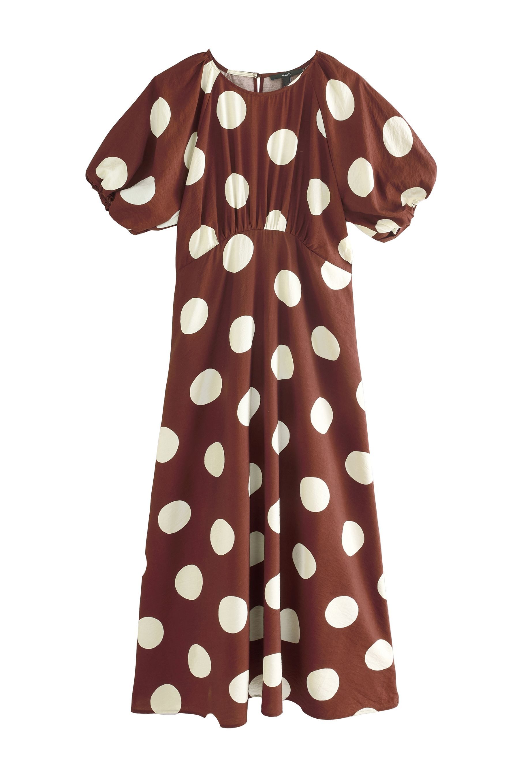 Next Midikleid Bedrucktes Midikleid mit Puffärmeln (1-tlg) günstig online kaufen