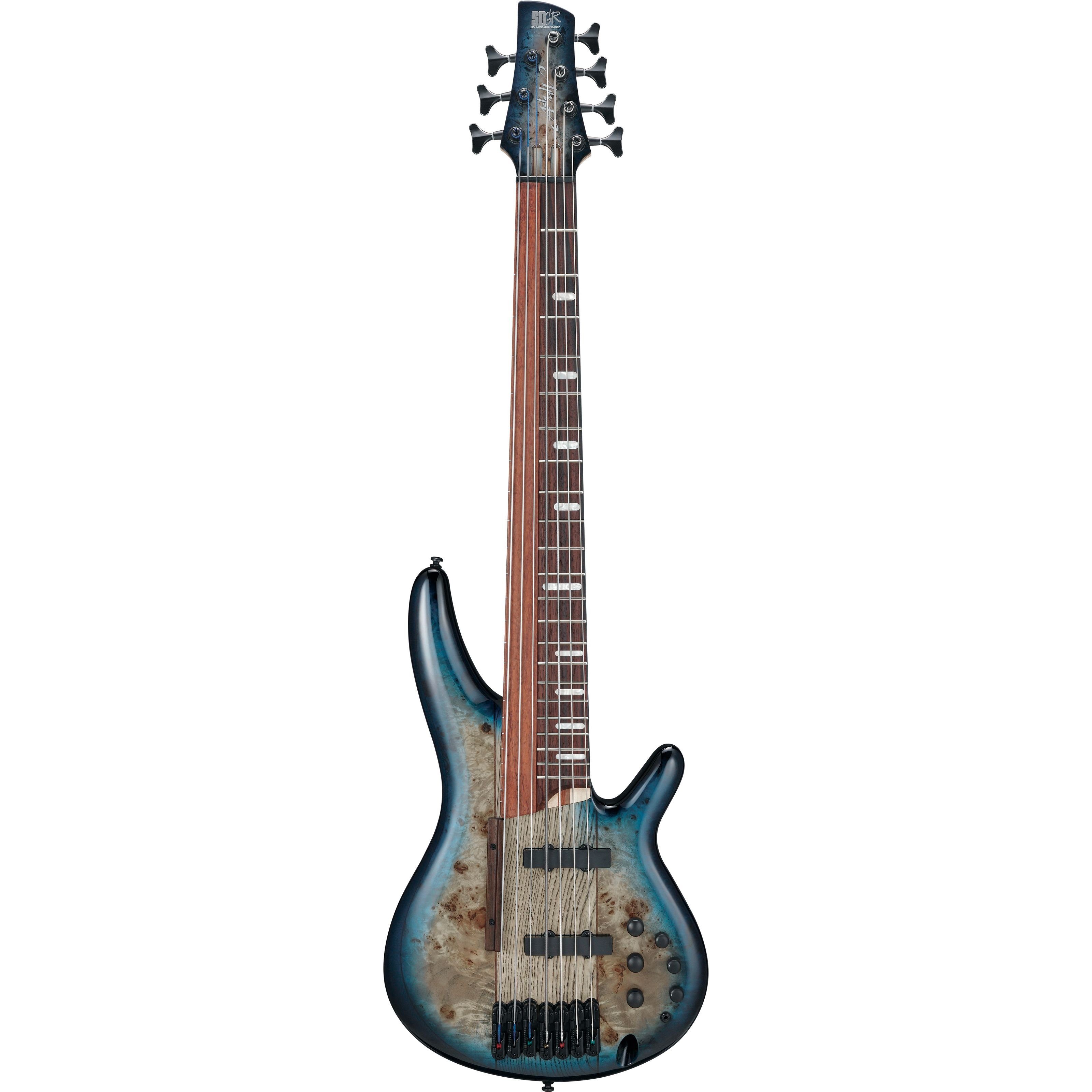 Ibanez E-Bass, E-Bässe, 6-Saiter E-Bässe, Bass Workshop SRAS7-CBS 2nd Generation Ashula Cosmic Blue Starburst
