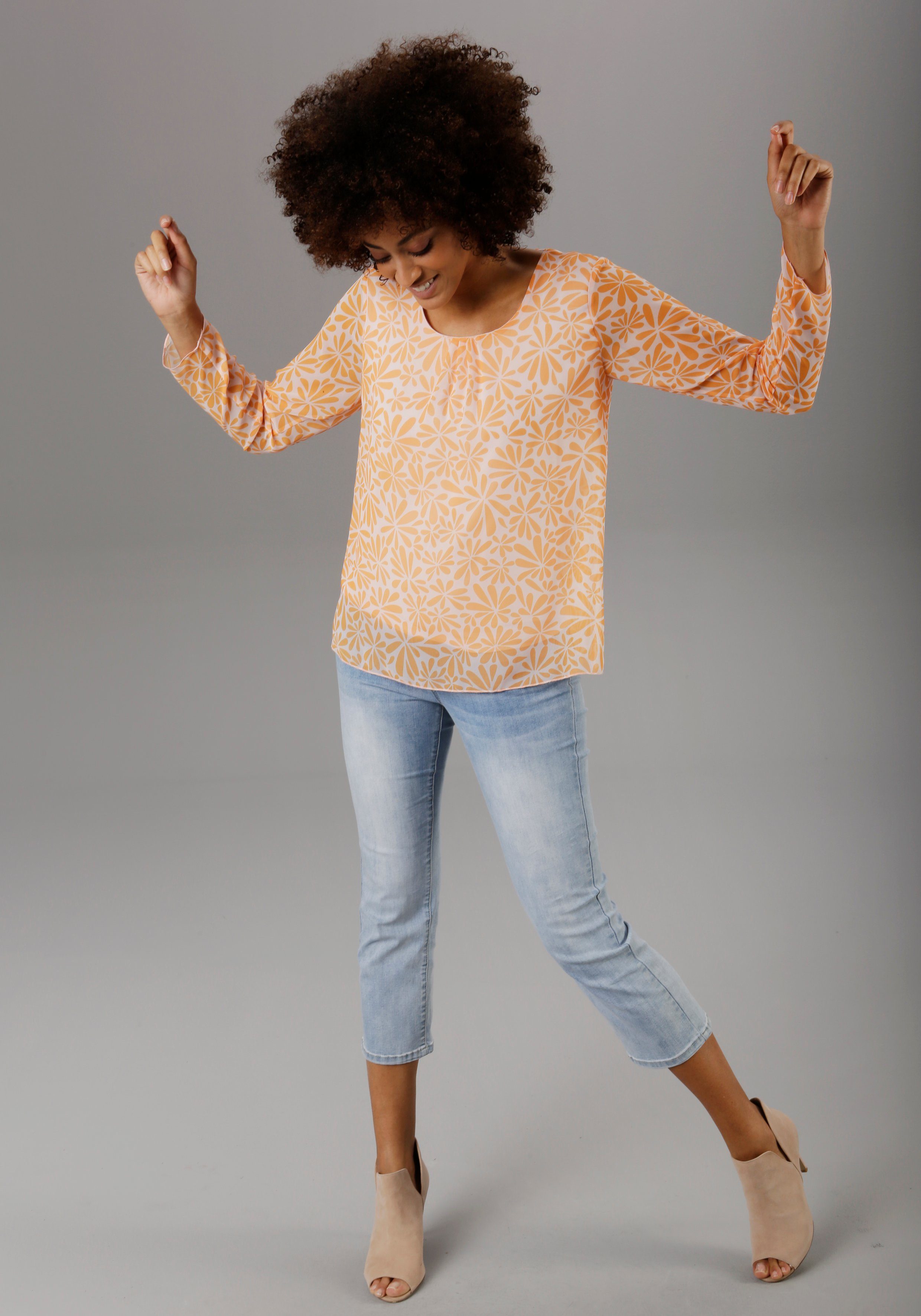 Aniston SELECTED Straight-Jeans in verkürzter cropped Länge. € 59,99