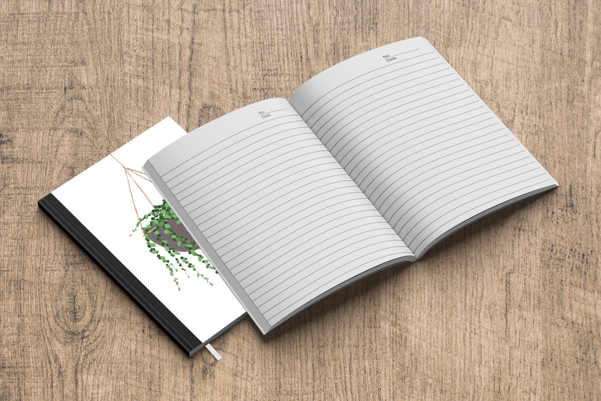 Pflanzen Seiten, Haushaltsbuch Journal, - Zimmerpflanzen, Hängender 98 Blumentopf Notizbuch Notizheft, MuchoWow A5, - Merkzettel, Tagebuch,