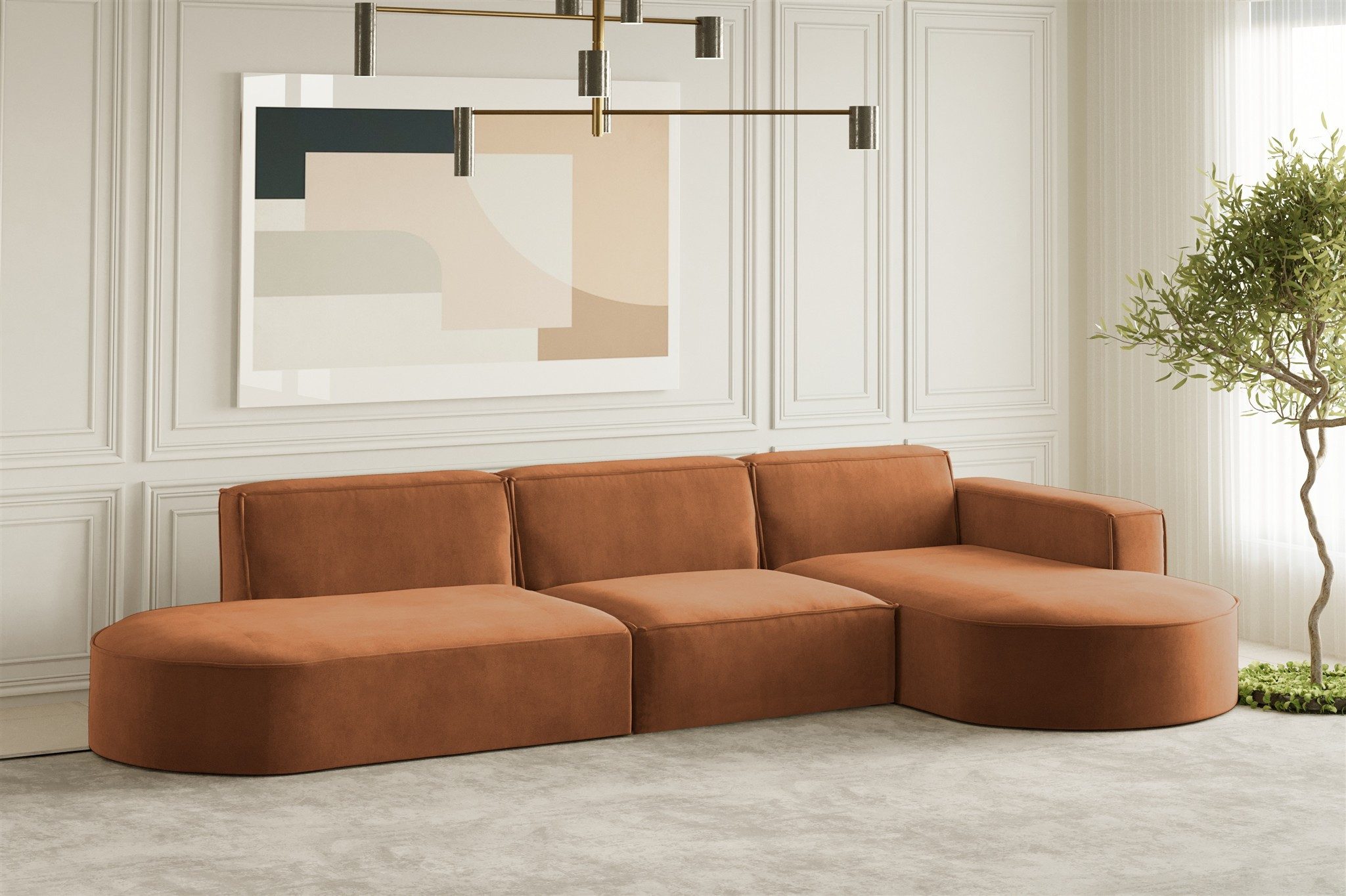 Fun Möbel Ecksofa Designersofa PALMA mit günstig online kaufen