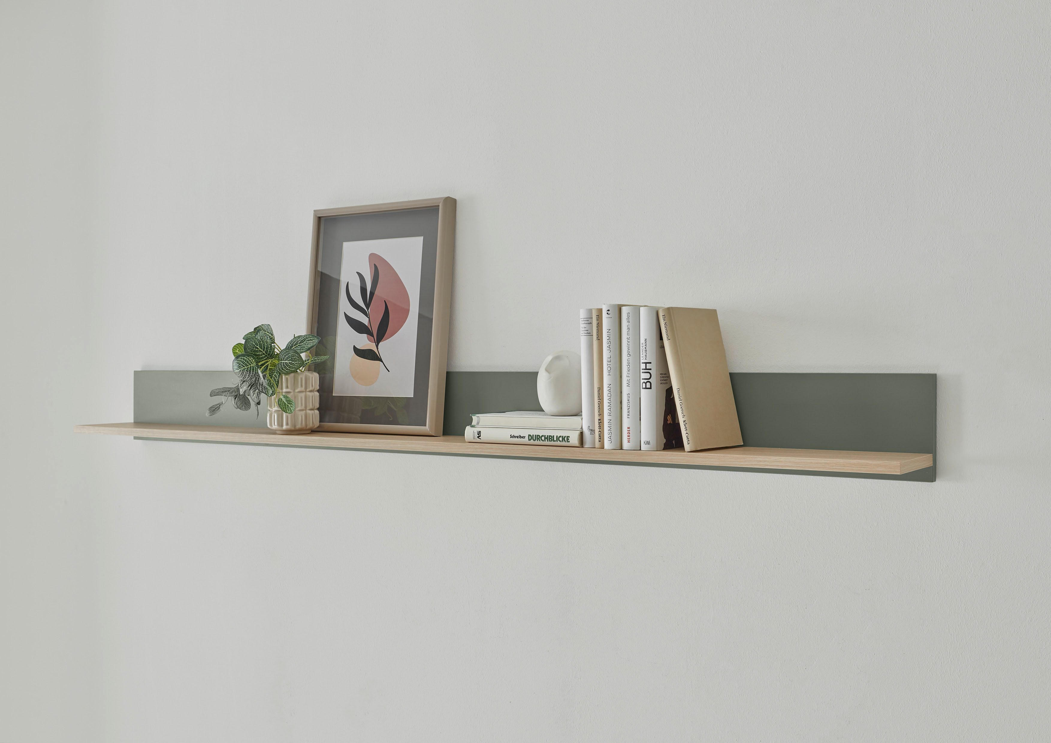 Home affaire Wandregal City/Giron, modernes Wandboard, Wandhalter mit Ablagefläche, vielseitig einsetzbares Hängeregal