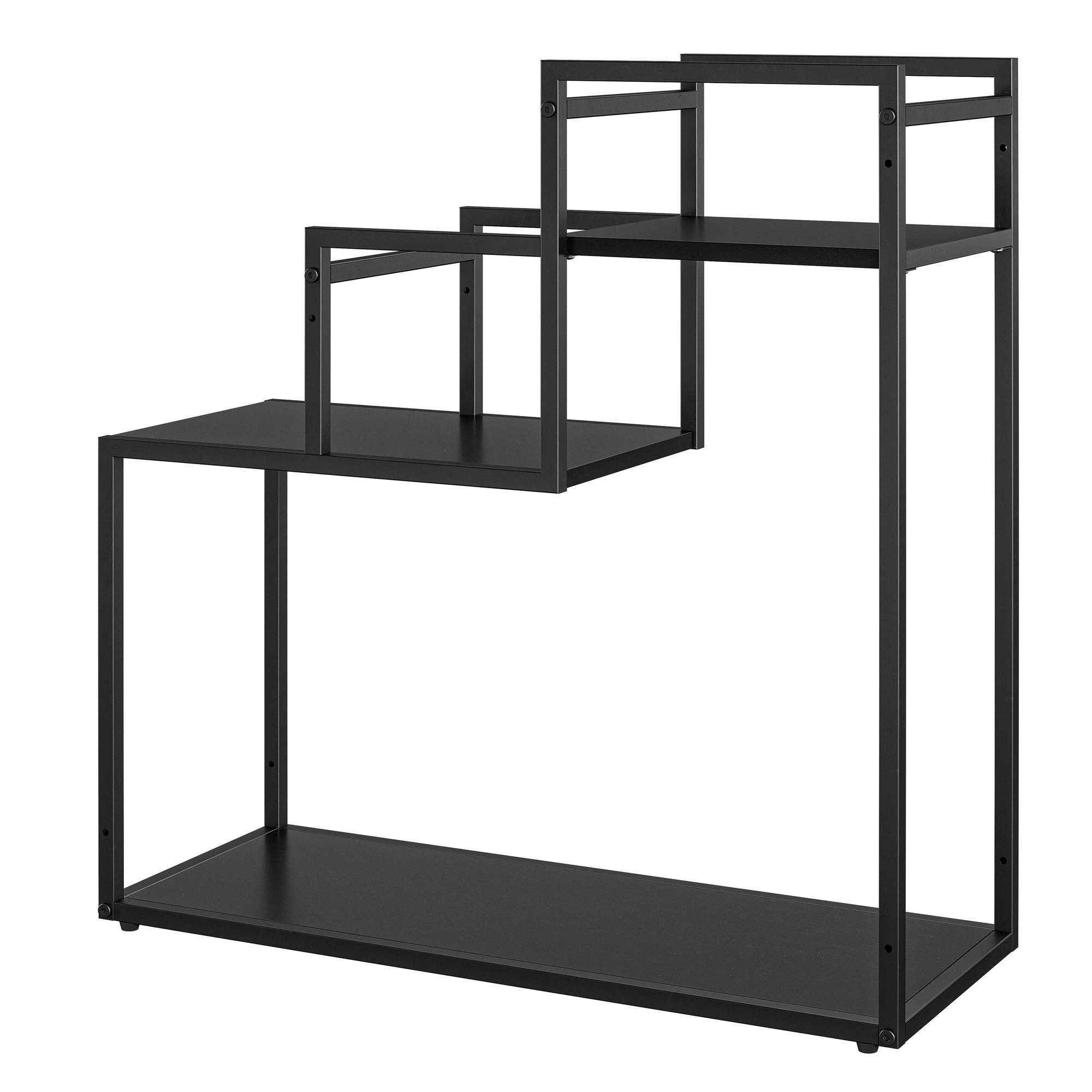 loft24 Pflanzentreppe Weston, Standregal mit Metallgestell für Pflanzen und Blumen