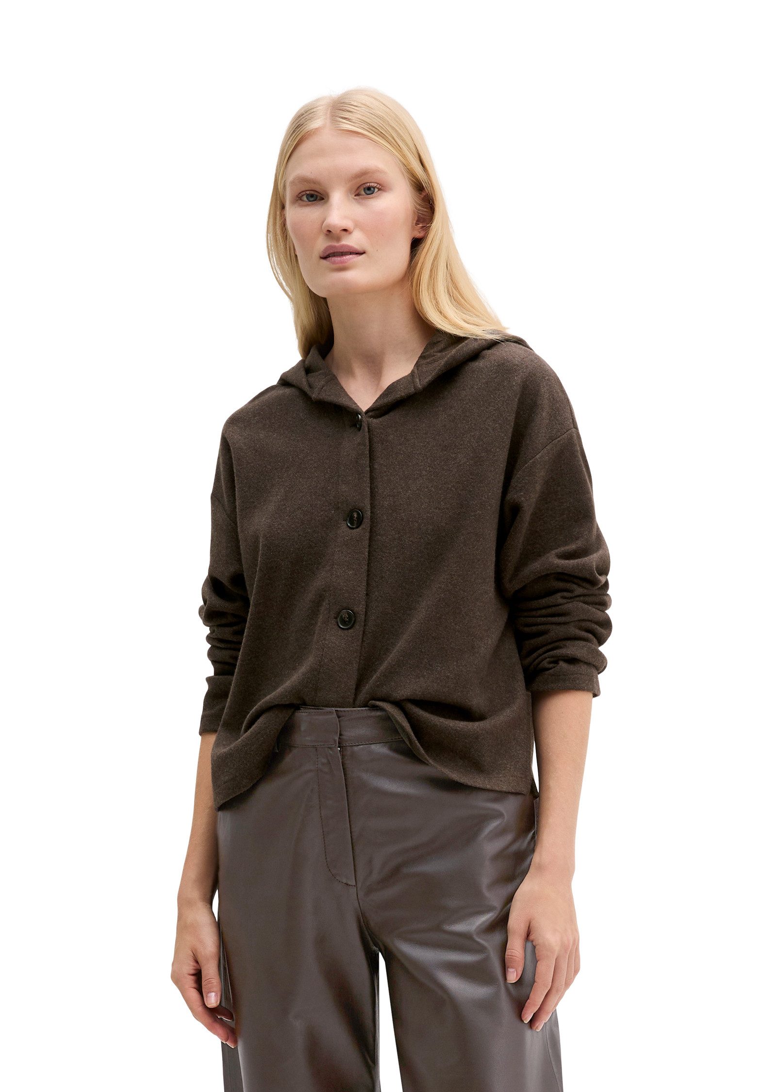 Marc O'Polo Sweatjacke in Woll-Optik