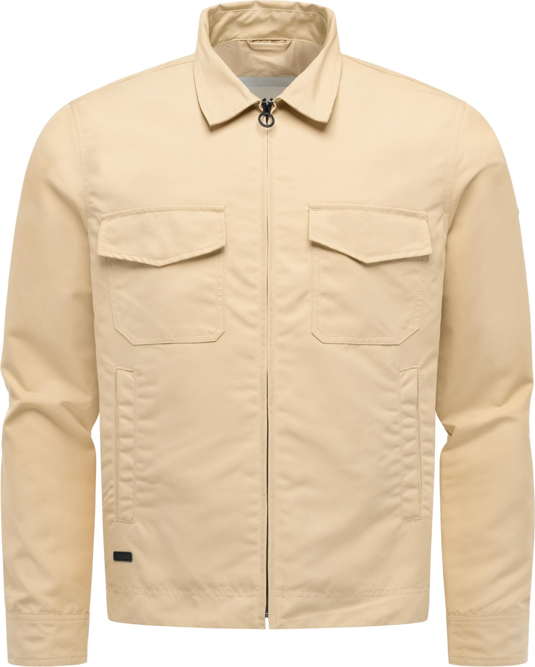 Ragwear Hemdjacke Dyphner YOUMODO Wasserabweisende Übergangsjacke mit Hemdkragen