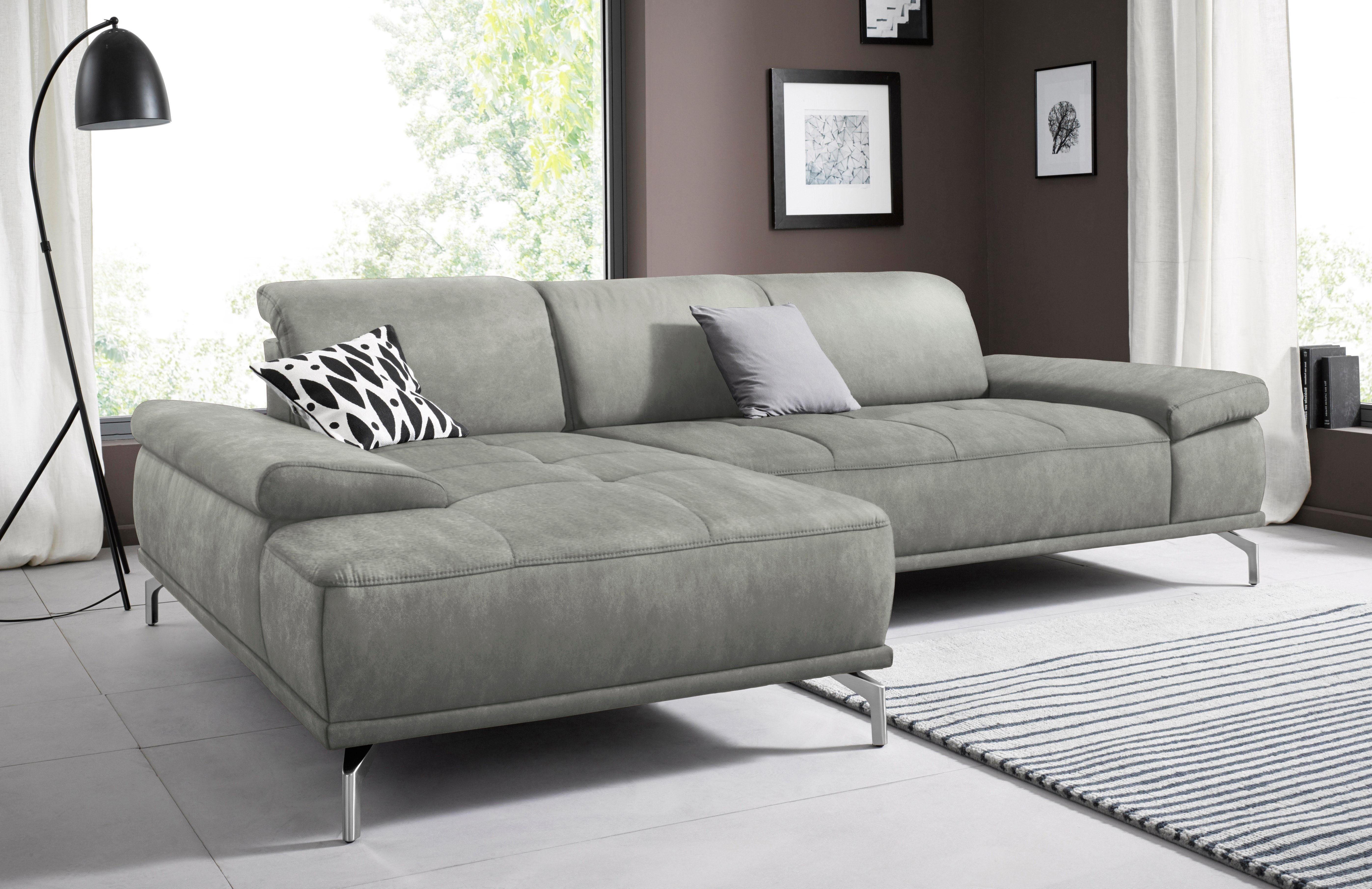 Places of Style Ecksofa Caluna, Inkl.Sitztiefenverstellung, günstig online kaufen