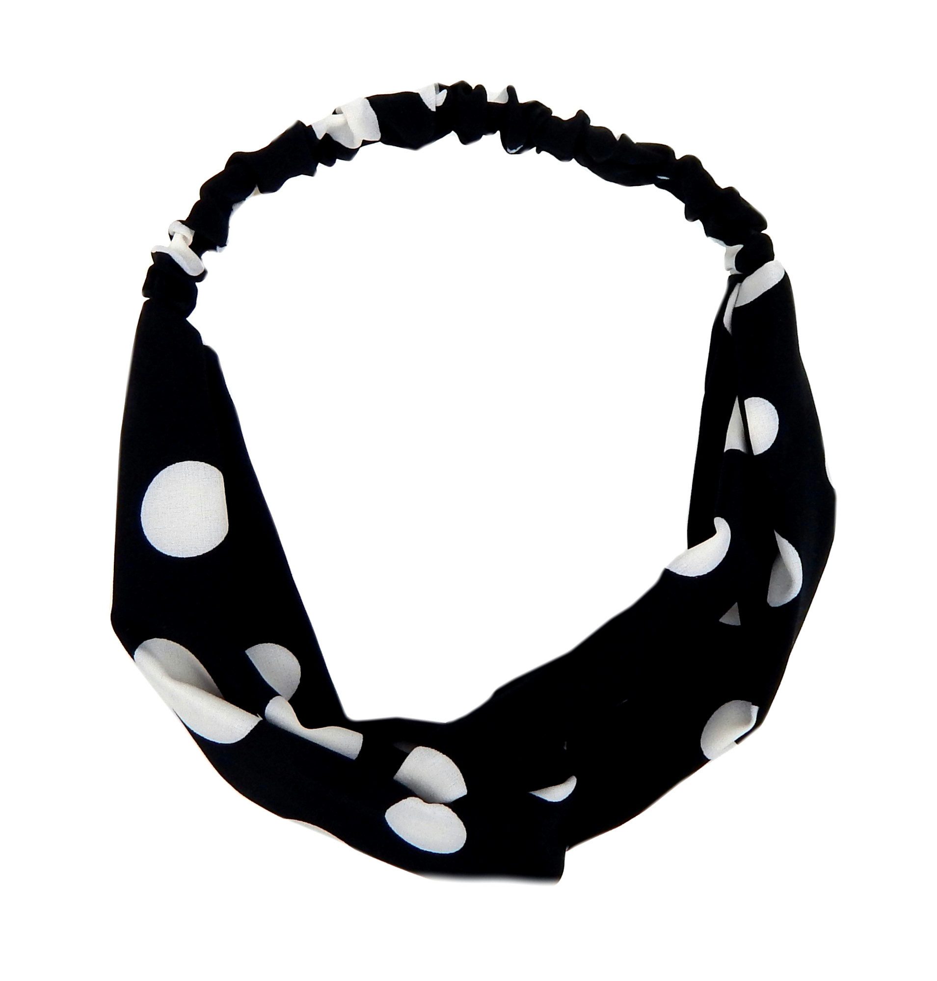 Ella Jonte Haarband, schwarz weiß Punkte Rockabella Retro Alice Band