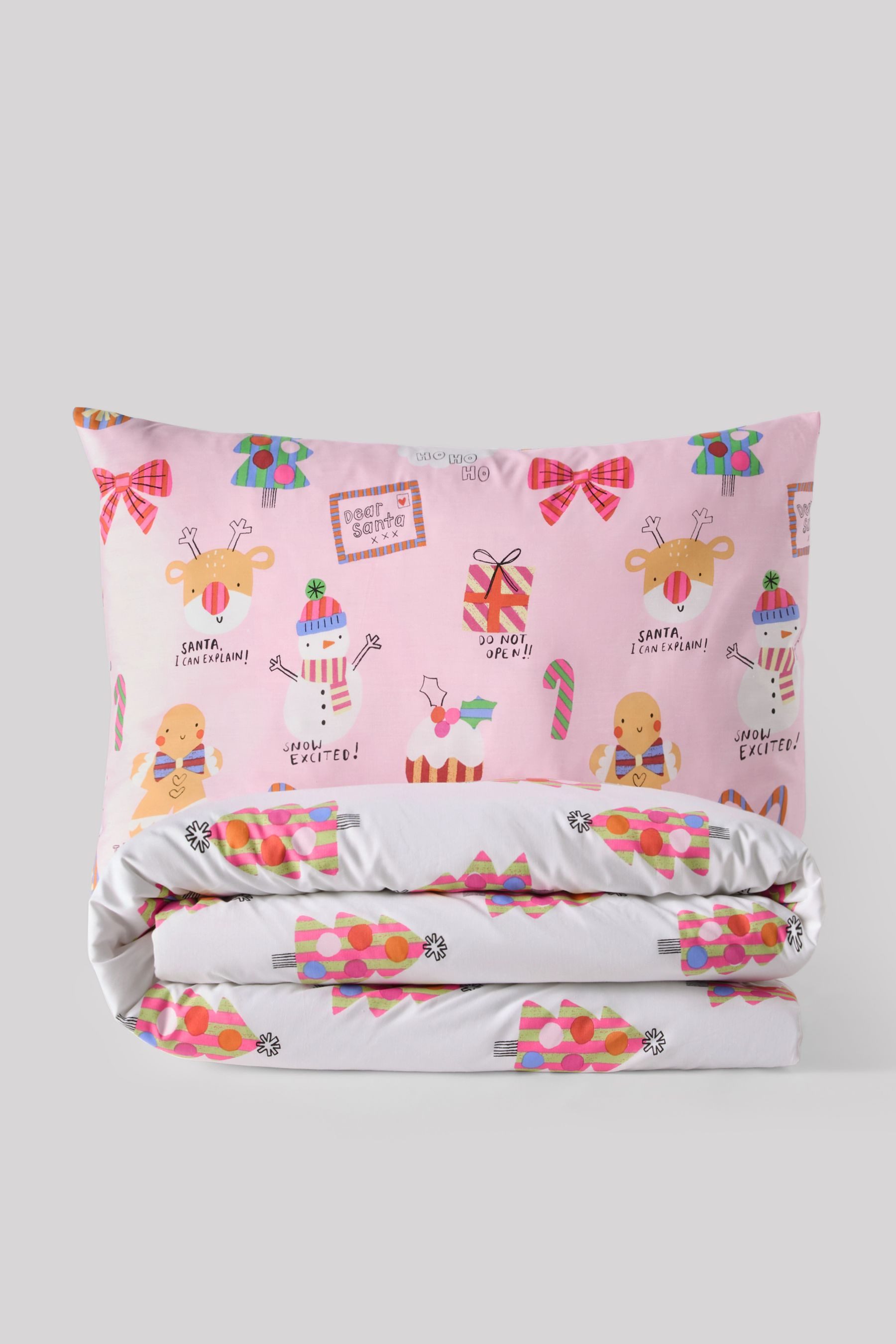 Next Bett-Set Bettbezug und Kissenbezug mit Weihnachtsmotiv, Bezug: Polyest günstig online kaufen