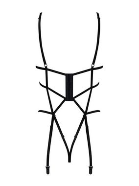Obsessive Body Ouvert-Body Badossa schwarz mit Strapse Stretch