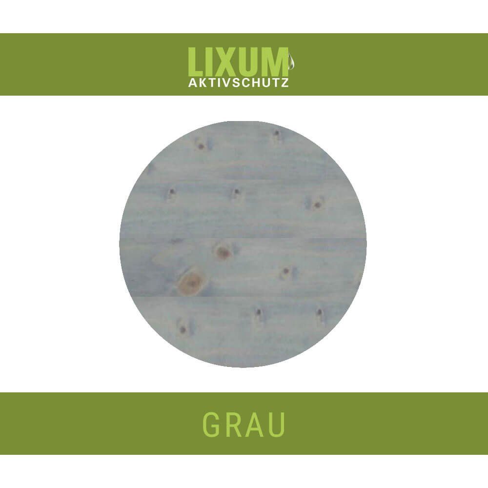 Stall Lasur natürliche universell Tierstall biologische LIXUM PRO LIXUM & Holzschutzlasur 100% Grau -