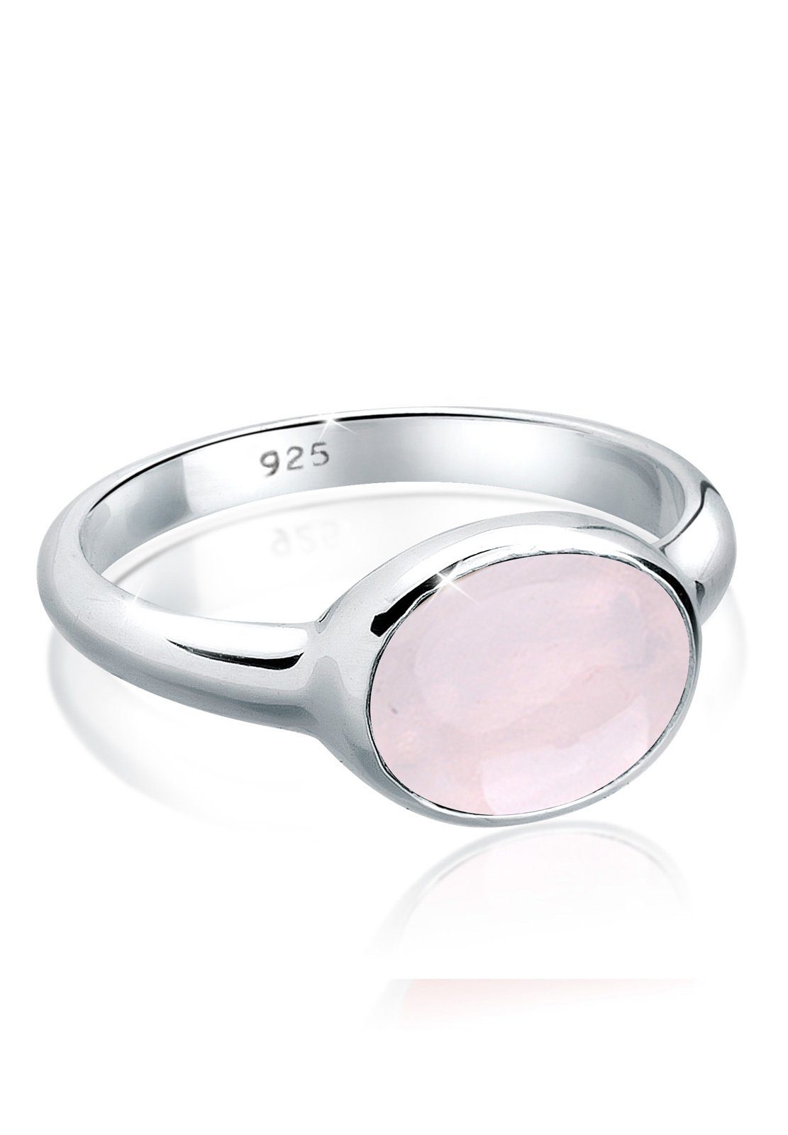 Elli Fingerring Rosenquarz Solitär 925 Sterling günstig online kaufen