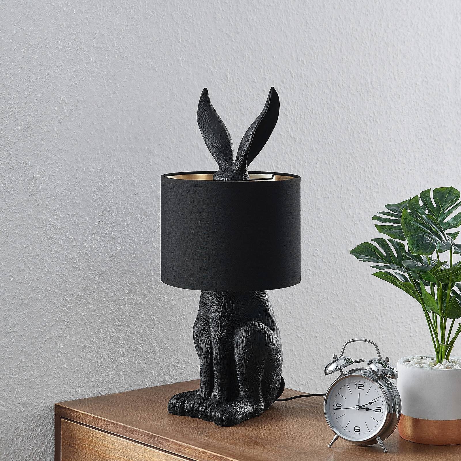 Lindby Tischleuchte Lorentina, Schwarz IP20, 1 x 15 W LED