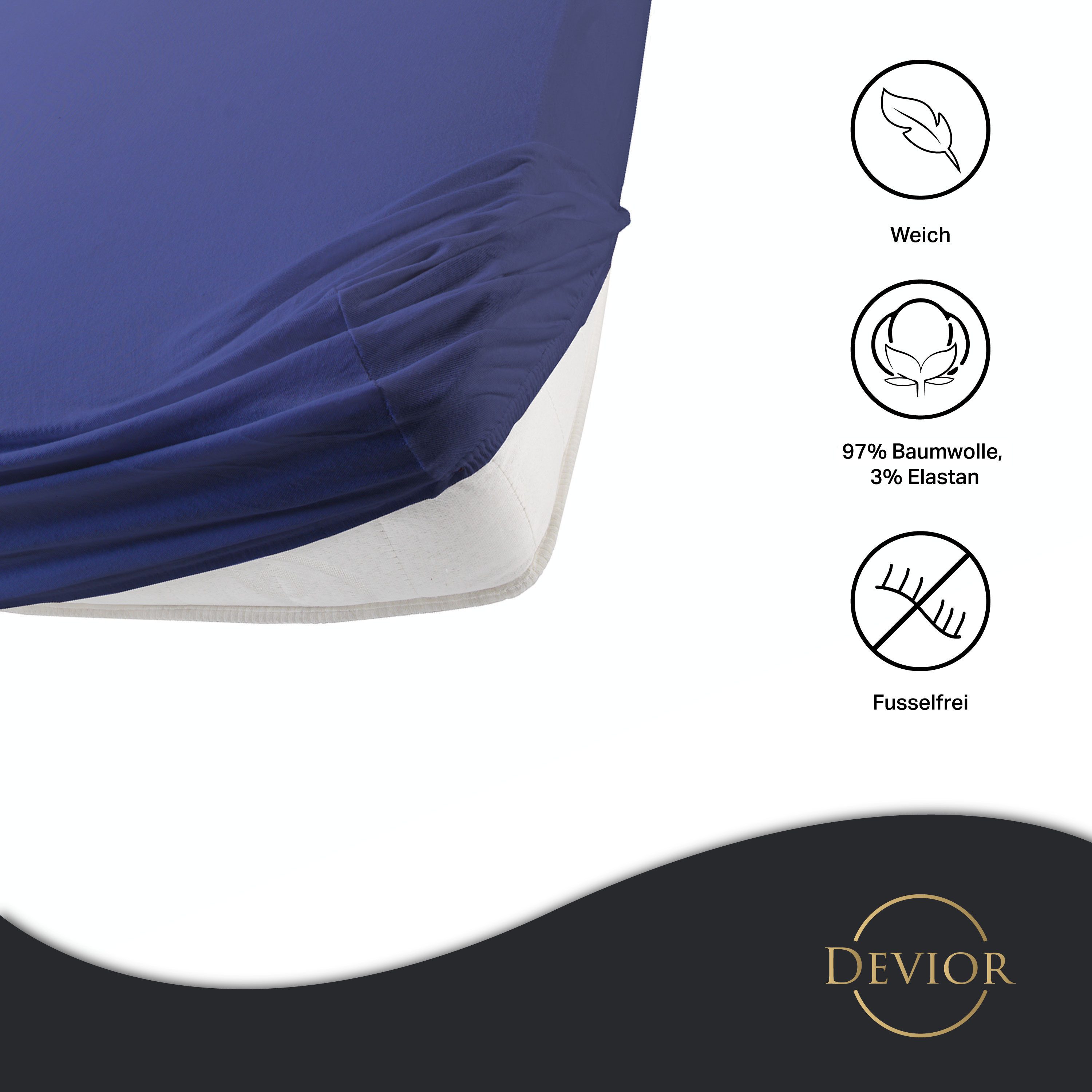 Devior Spannbettlaken Premium Spannbetttuch Bettlaken Betttücher günstig online kaufen