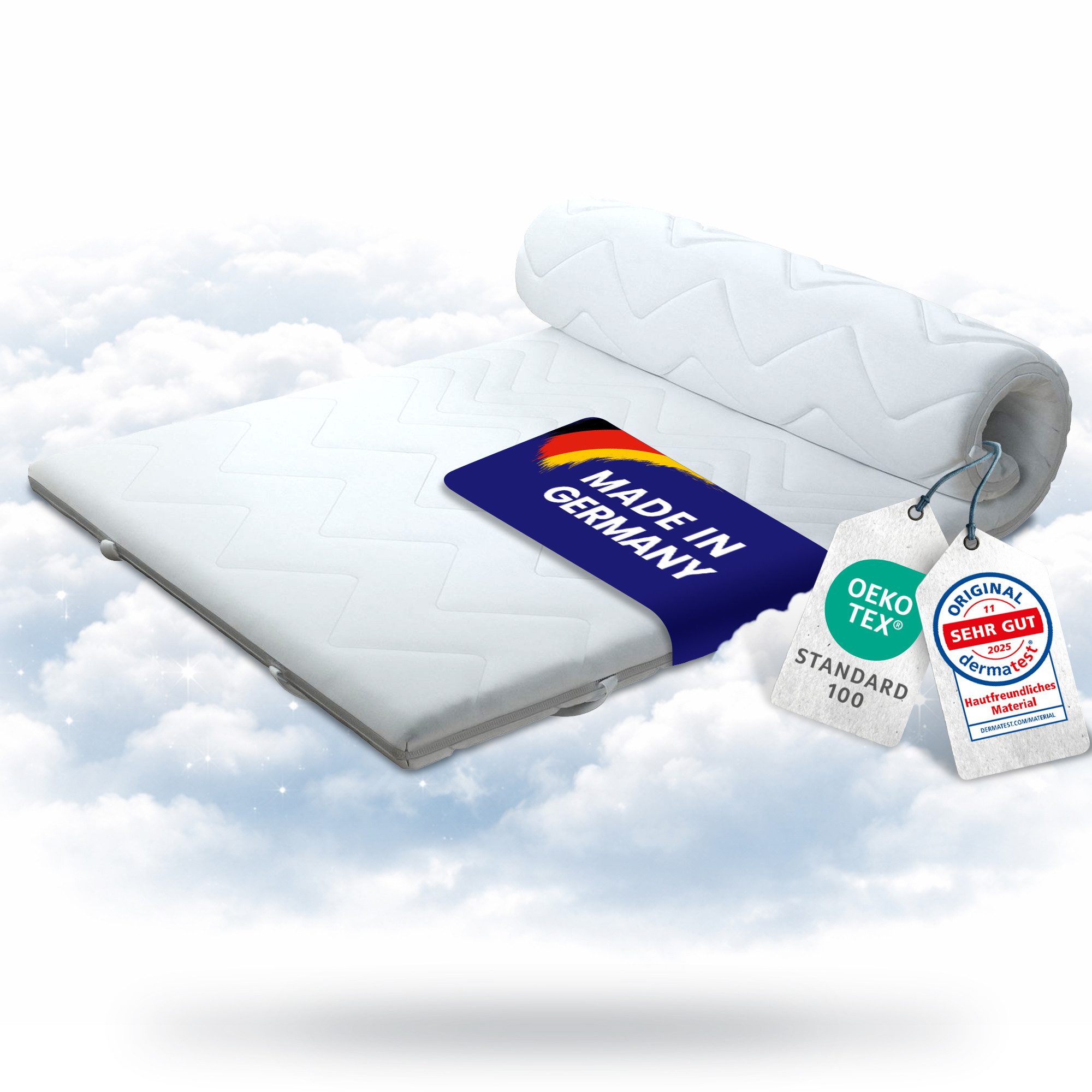 EVAN BROWNS, Topper EVAN BROWNS® Matratzentopper UNO Topper, 5 cm hoch, Polyurethaneschaum