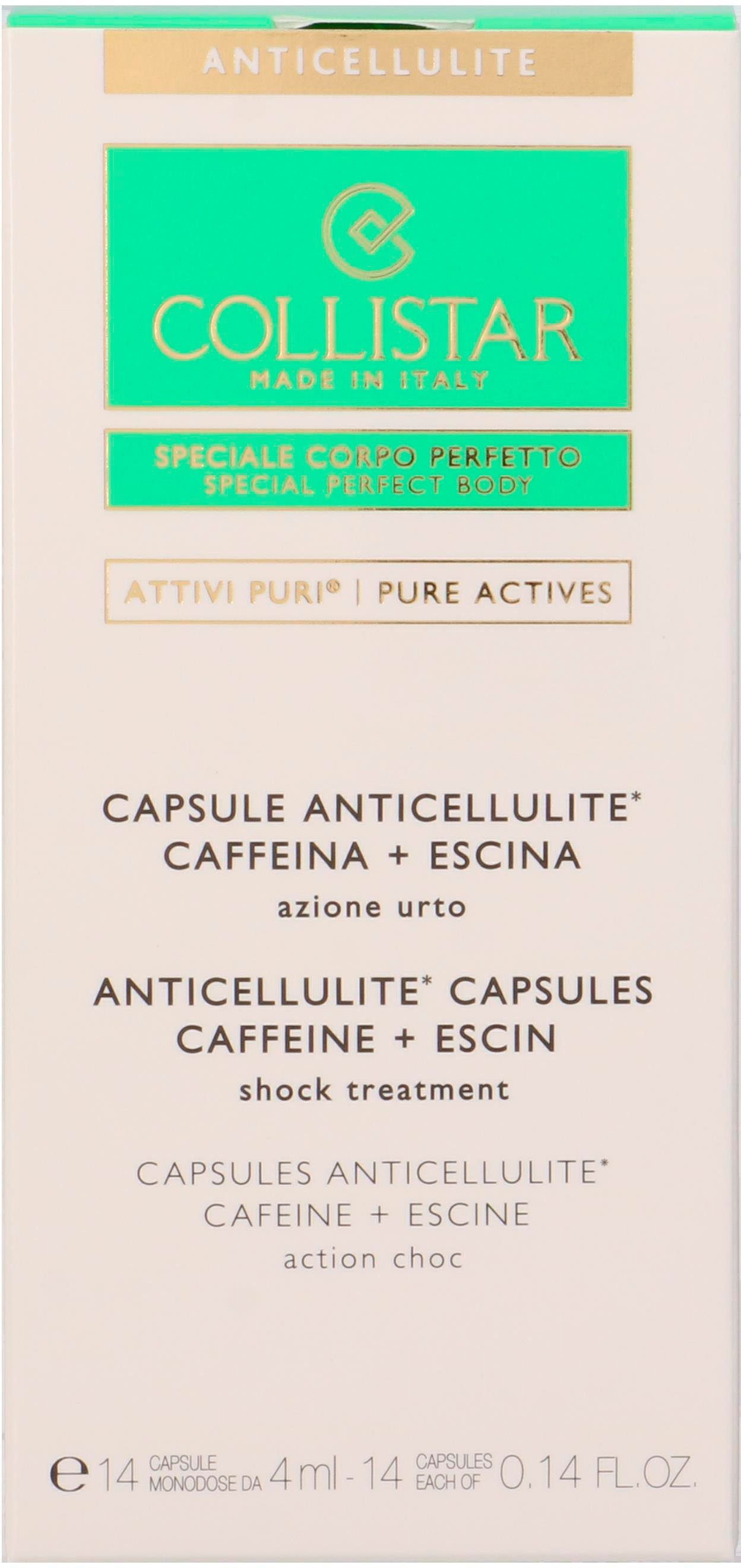 COLLISTAR Körperpflegemittel Pure Actives Anticellulite Capsules, Sofort wirkend, hilft bei Entwässerung und Cellulite.