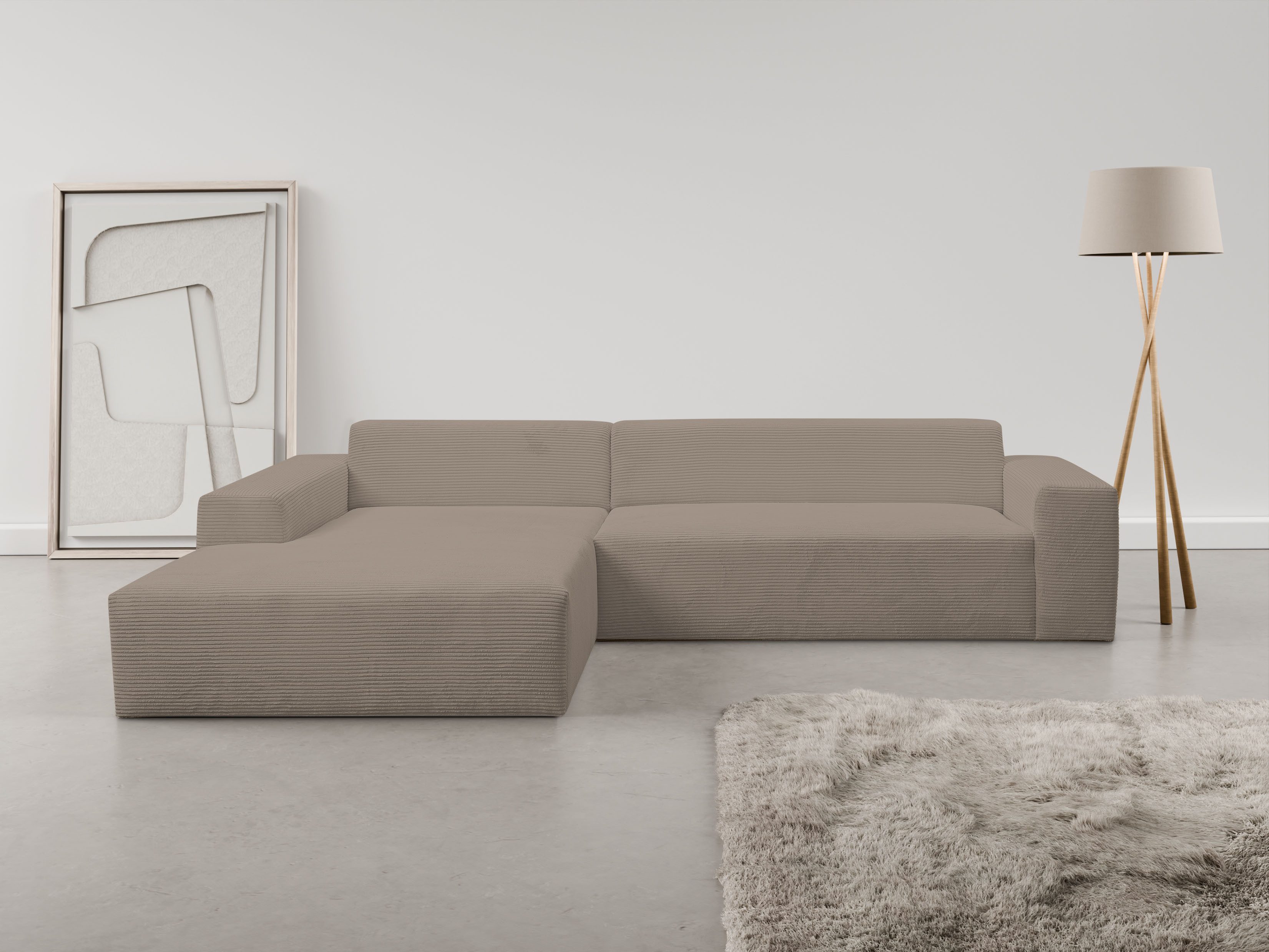WERK2 Ecksofa Zeus-XL, Mega-Sofa mit großer Sitztiefe, Stellmaße 311cm x 21 günstig online kaufen
