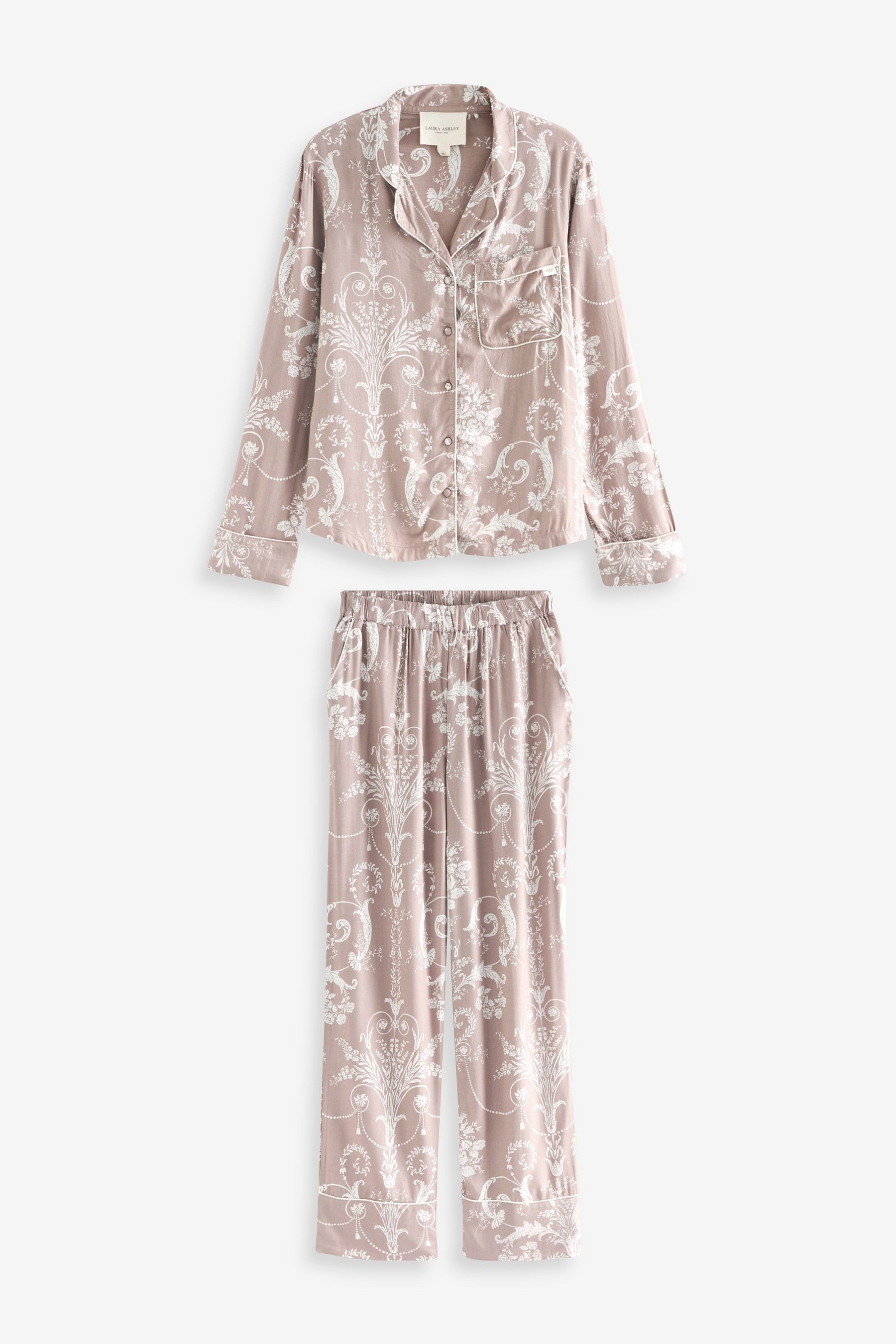 LAURA ASHLEY Pyjama Laura Ashley Josette Pyjama mit Knopfleiste (2 tlg) günstig online kaufen