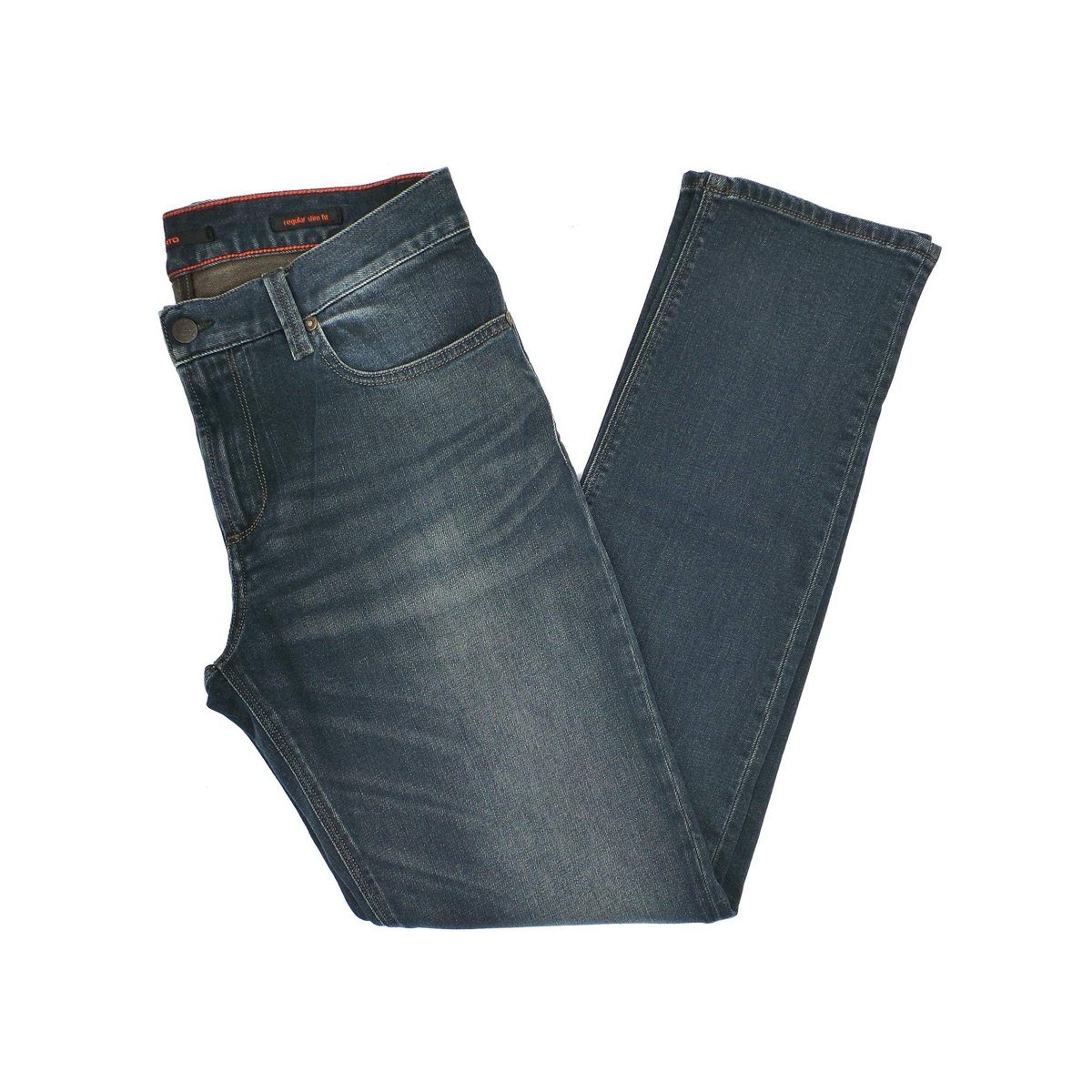 Alberto Straight-Jeans marineblau regular (1-tlg)