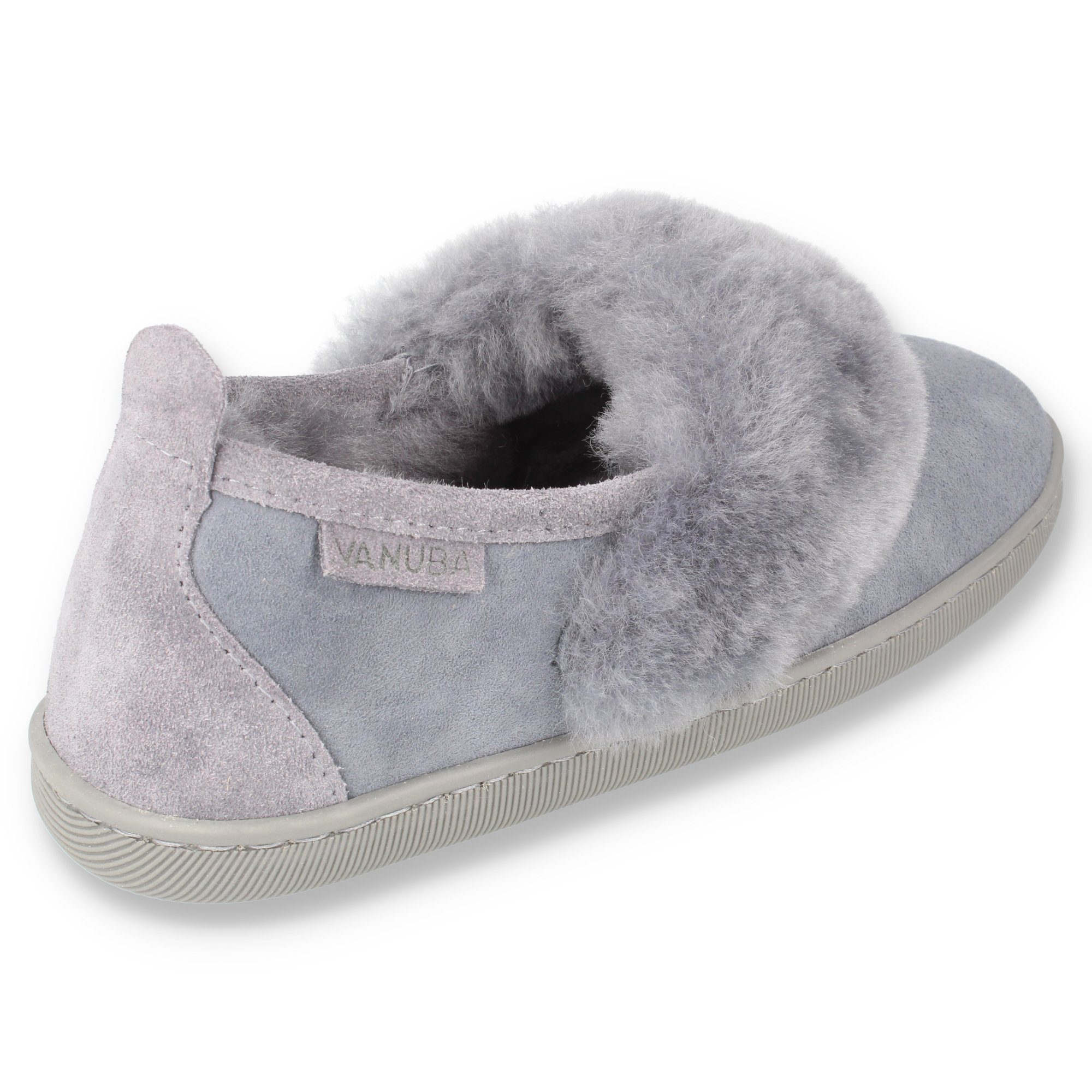 Vanuba CORMO Damen Hausschuh Echtleder Hüttenschuhe/Winter-Hausschuhe/Gefüttert