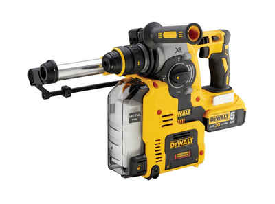 DeWalt Akku-Kombibohrhammer DCH275P2-QW 18 Volt/5,0 Ah 24mm (bl), 2,1 Joule, SSBF, Staubabsaugung, 2 x 5,0 Ah XR Li-Ion-Akkus mit LED-Kapazitätsanzeige