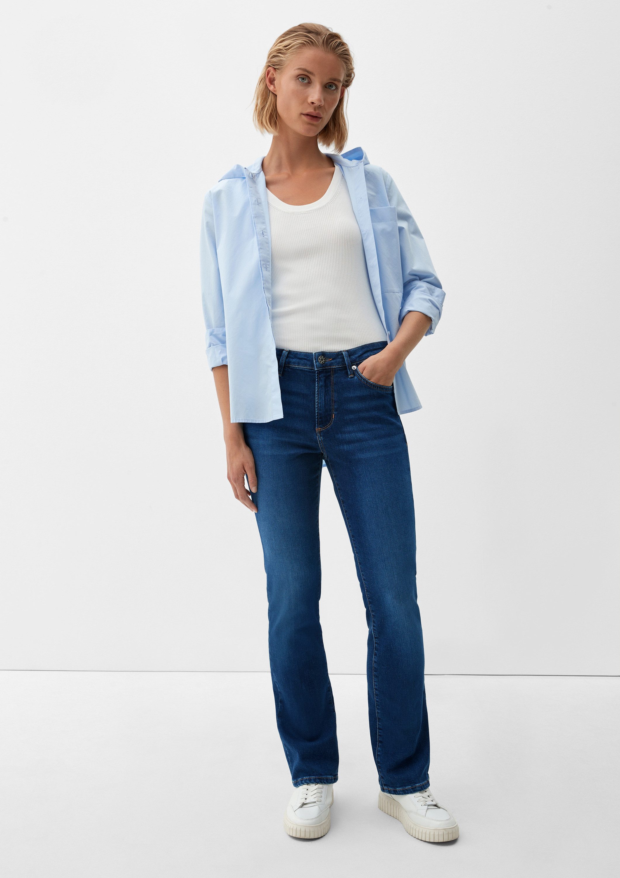 s.Oliver Bootcut-Jeans Jeans-Hose BEVERLY Jeans Beverly / Slim Fit / Mid Ri günstig online kaufen