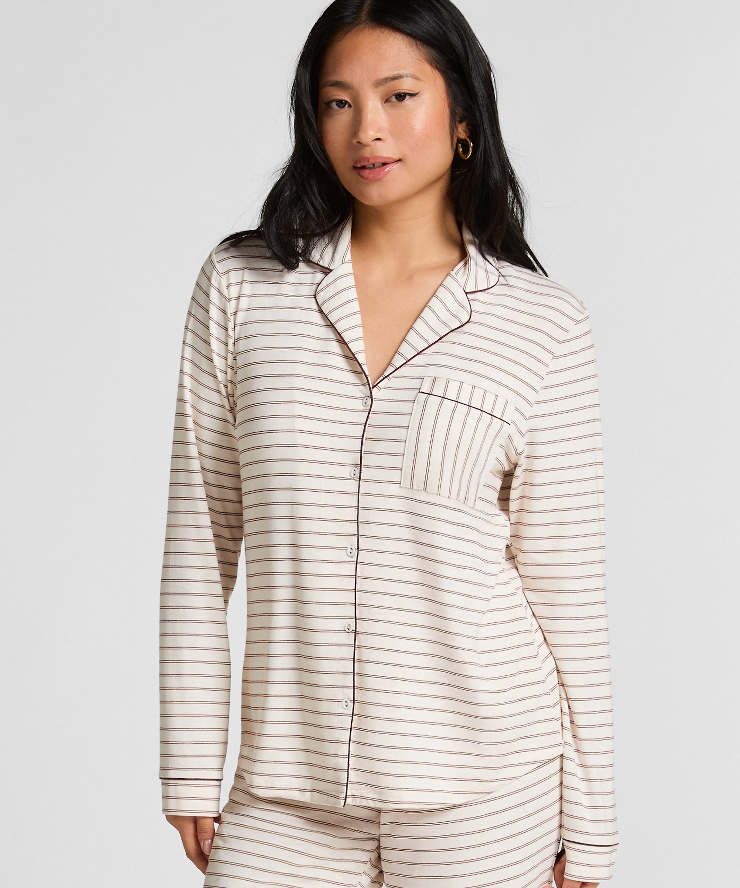Hunkemöller Pyjama Essential Jersey Long-Sleeved Jacket