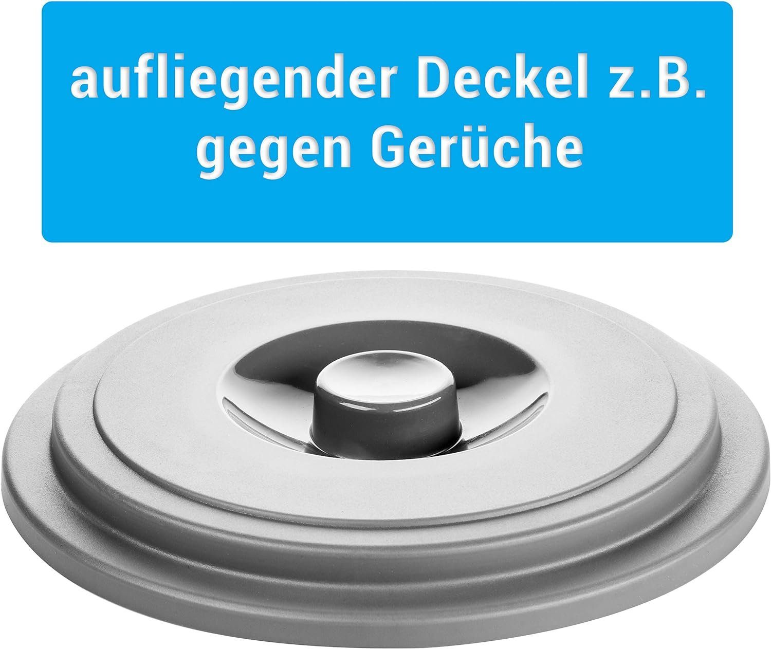 2friends Putzeimer 3er Set geeignet, für Deckel cm), Ø 10l, Eimer Lebensmittel mit 25 ca. 27 Deckel Eimer 3-farbig ca. (Höhe cm, mit Sortiert