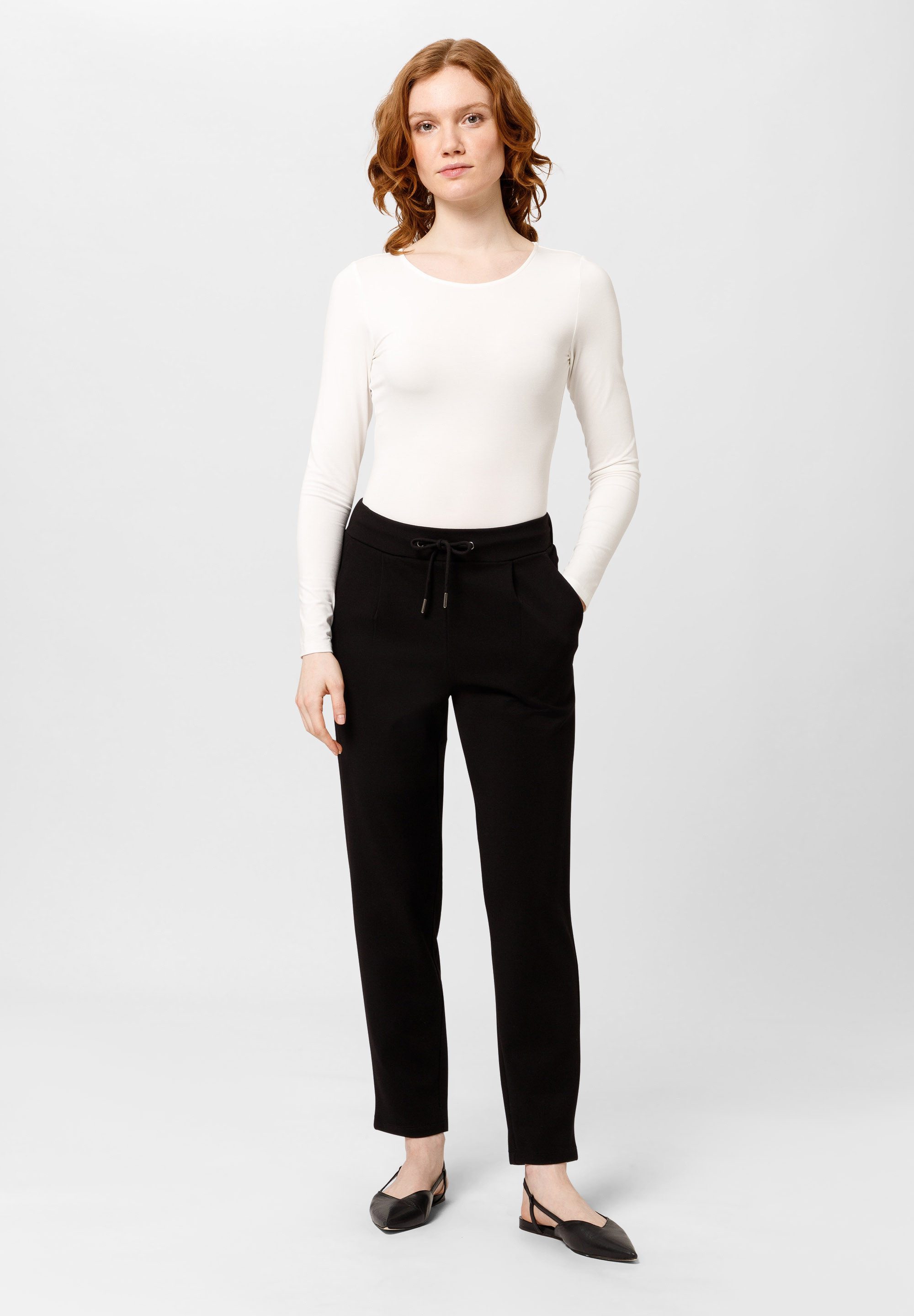 Les Lunes Jogginghose Amyy Eleganter Look, leicht zulaufendes Bein, seitliche Eingrifftaschen