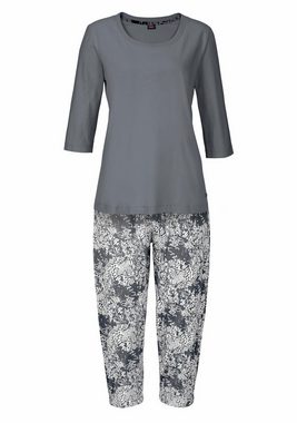 Buffalo Capri-Pyjama mit gemusterter Hose