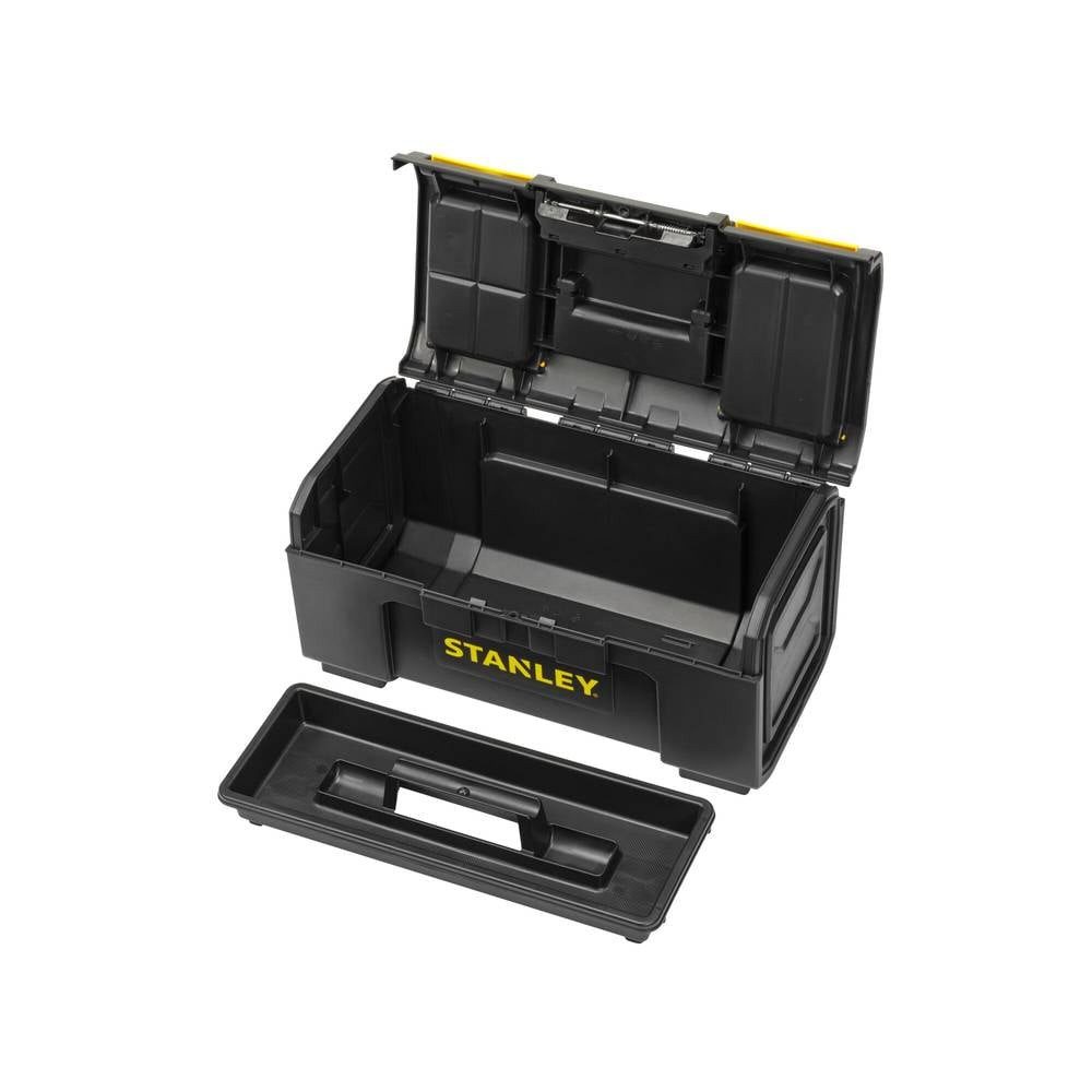 STANLEY Werkzeugkoffer Werkzeugbox Basic mit Organizer im Deckel Größe 49 x 26 x 24 1-79-217