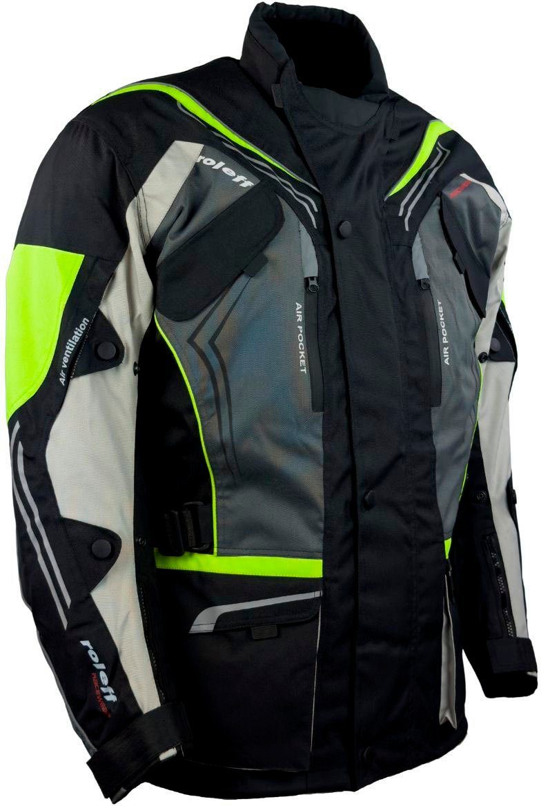 roleff Motorradjacke Turin mit Sicherheitsstreifen